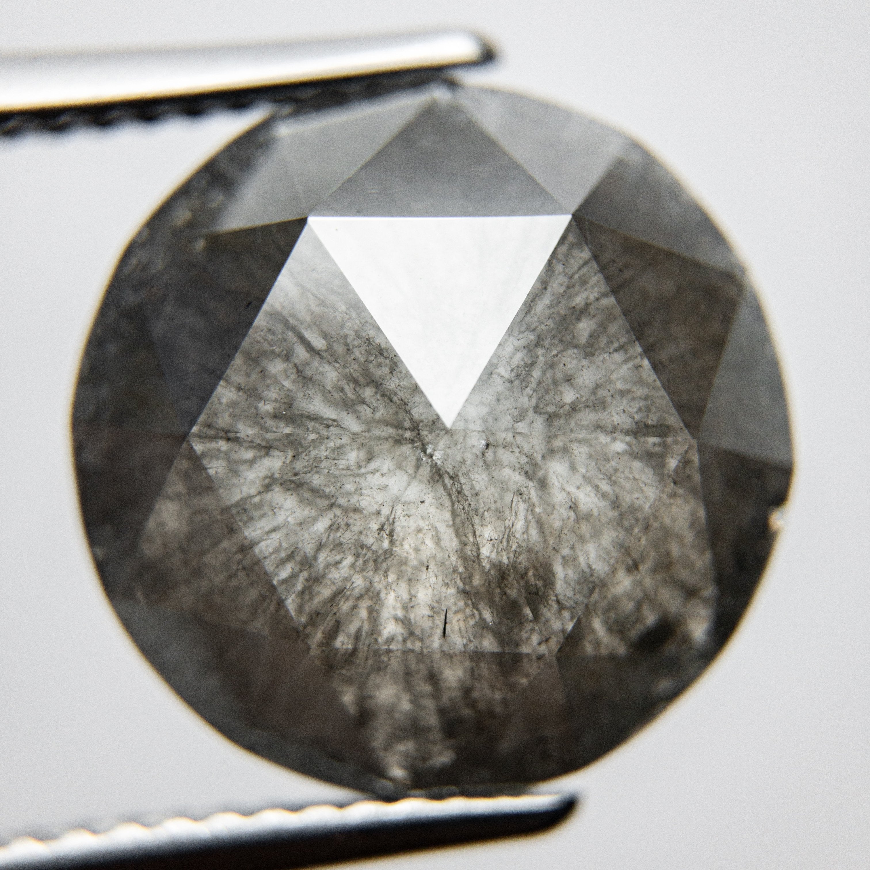 7.79ct 13.73x13.69x4.64mm Round Rosecut 18119-19 hold D1337