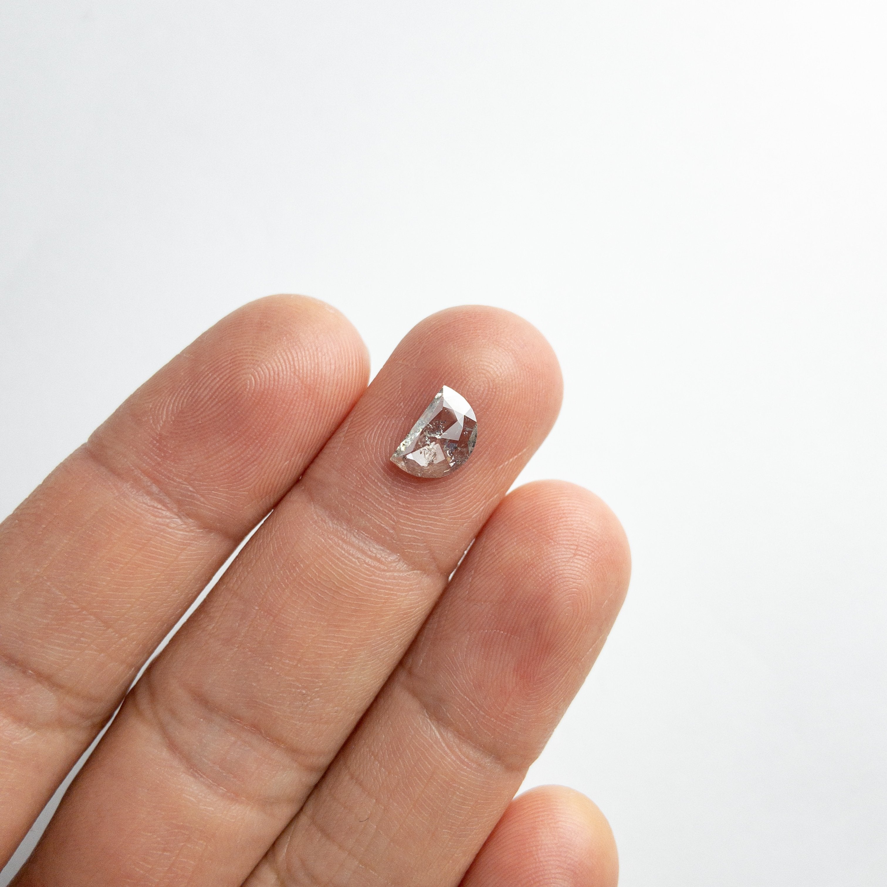 1.08ct 8.75x5.89x2.20mm Half Moon Rosecut 18121-02 HOLD D1461