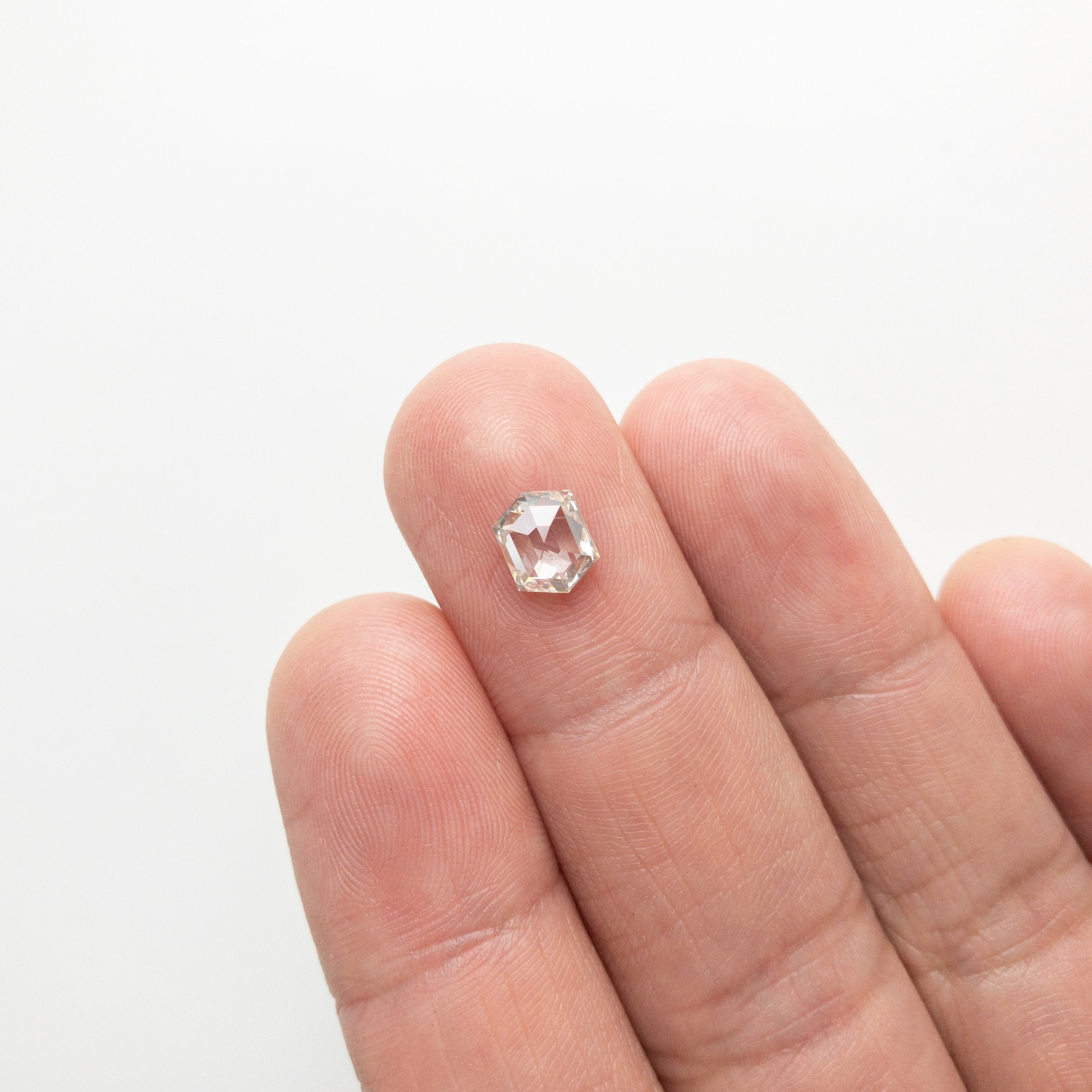 1.38ct 7.39x5.85x3.19mm Hexagon Rosecut 18154-02