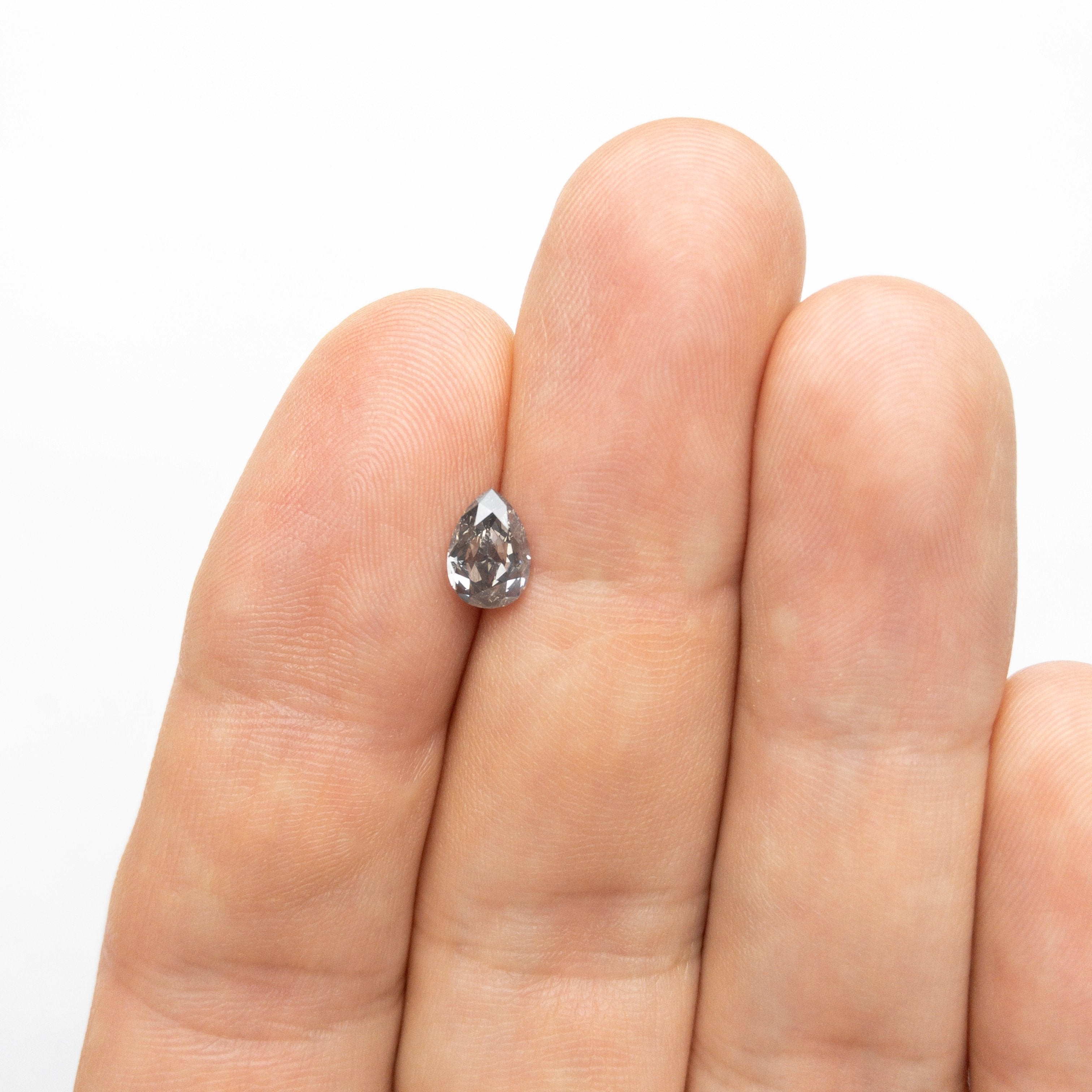 1.01ct 7.42x5.12x3.38mm GIA SI2 Fancy Grey Pear Brilliant 18170-01 HOLD 06.2.20 D772