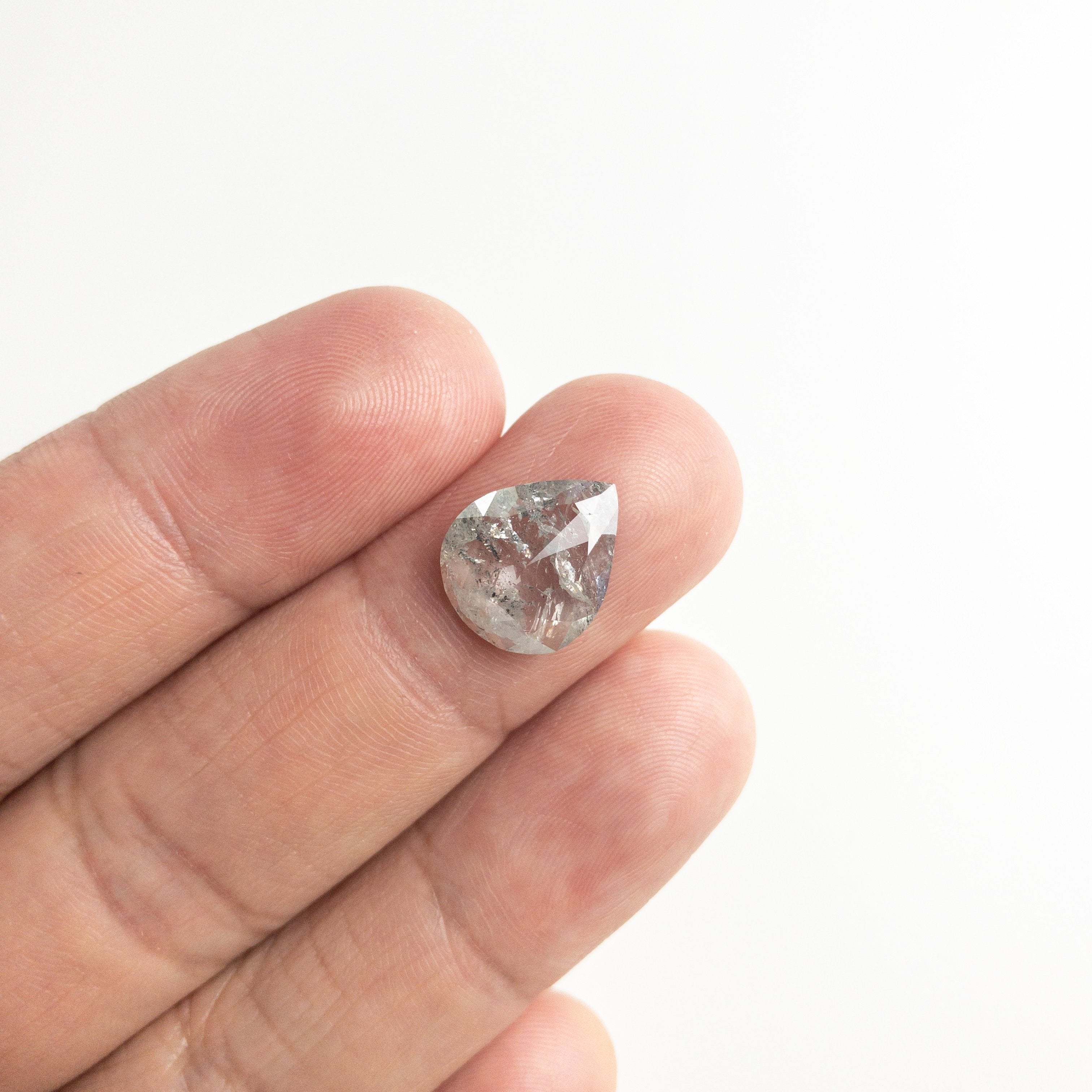 4.06ct 13.55x11.28x3.11mm Pear Rosecut 18189-02