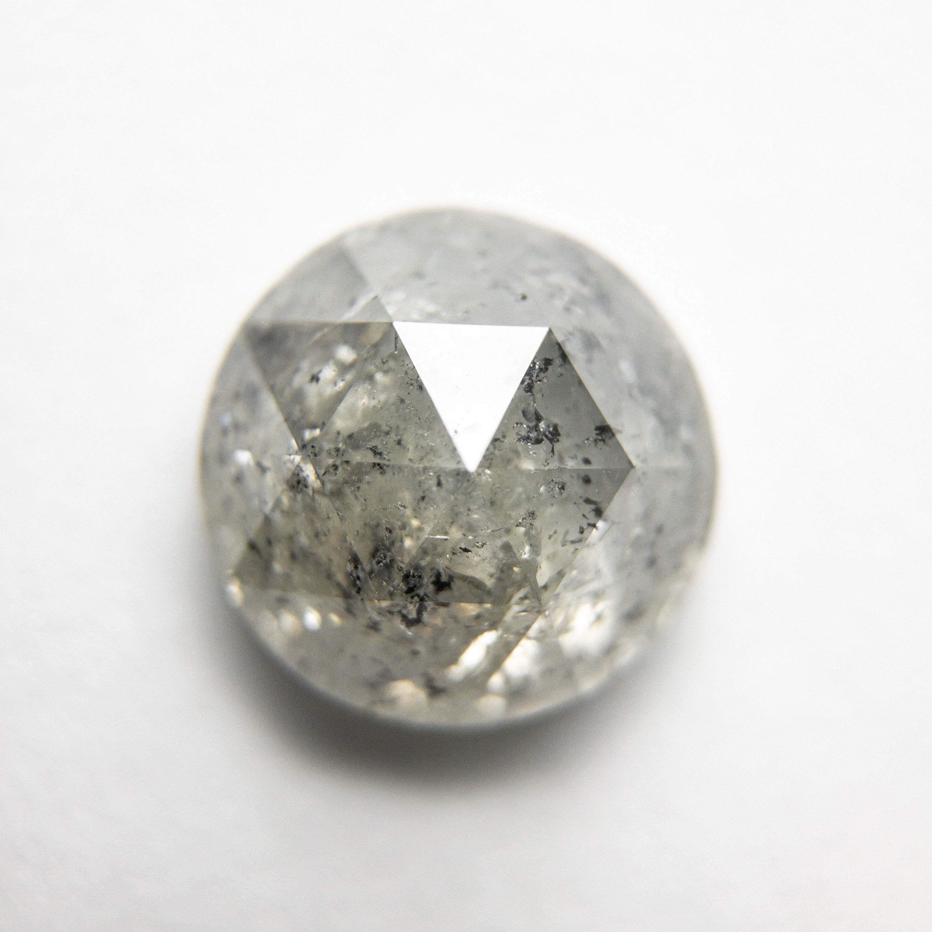 3.26ct 9.19x9.16x4.84mm Round Rosecut 18194-12 hold d785