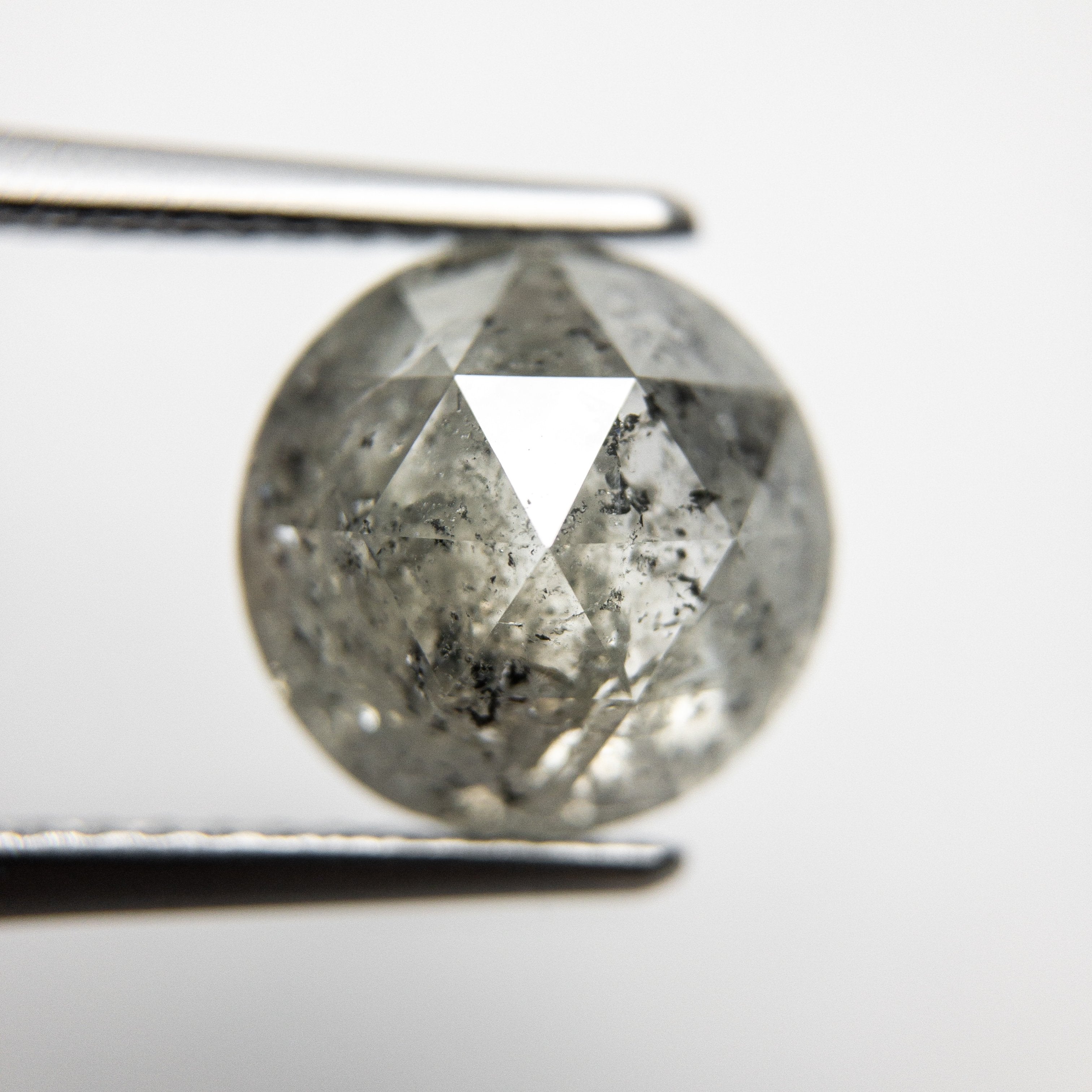3.26ct 9.19x9.16x4.84mm Round Rosecut 18194-12 hold d785