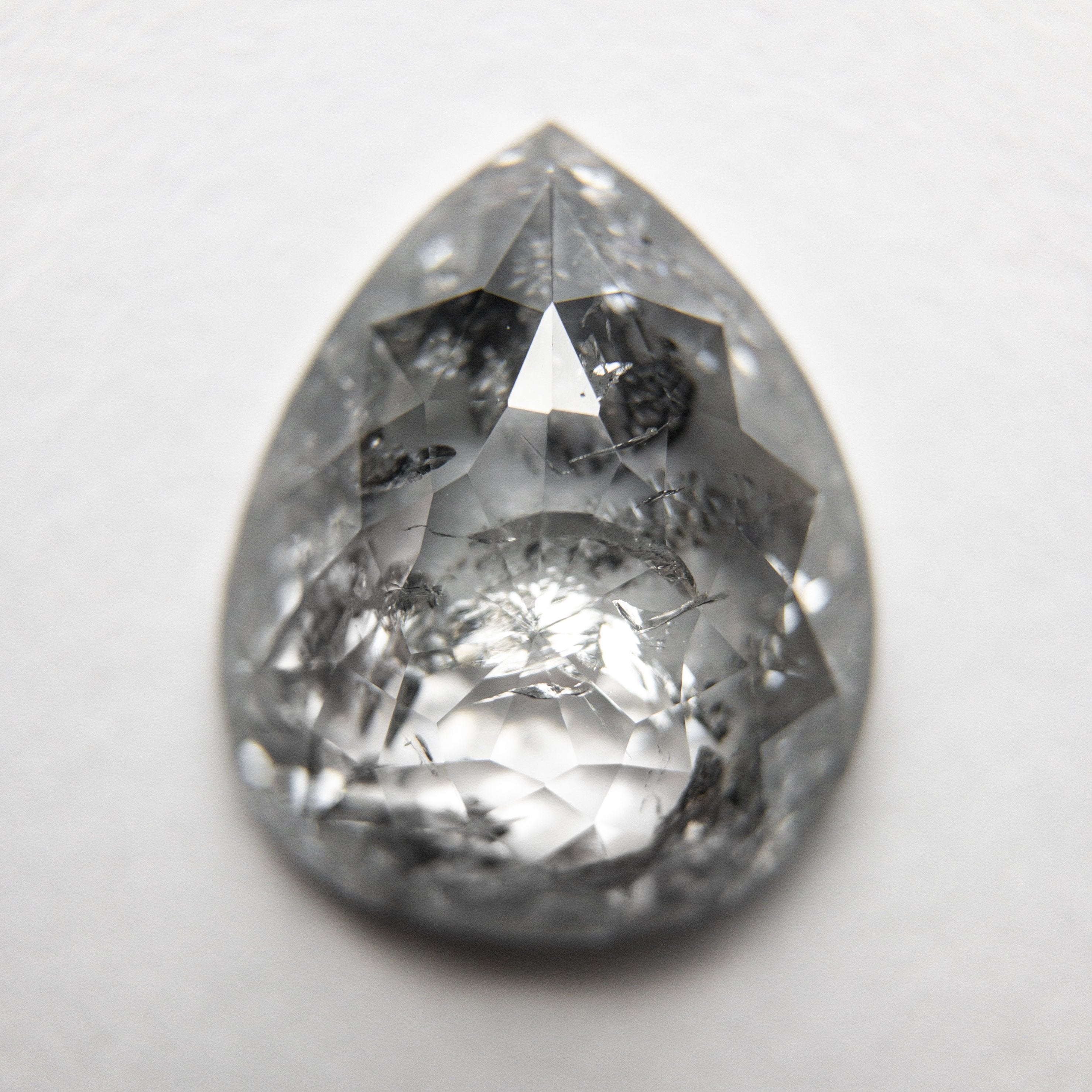 3.77ct 11.93x9.78x4.10mm Pear Rosecut 18211-01