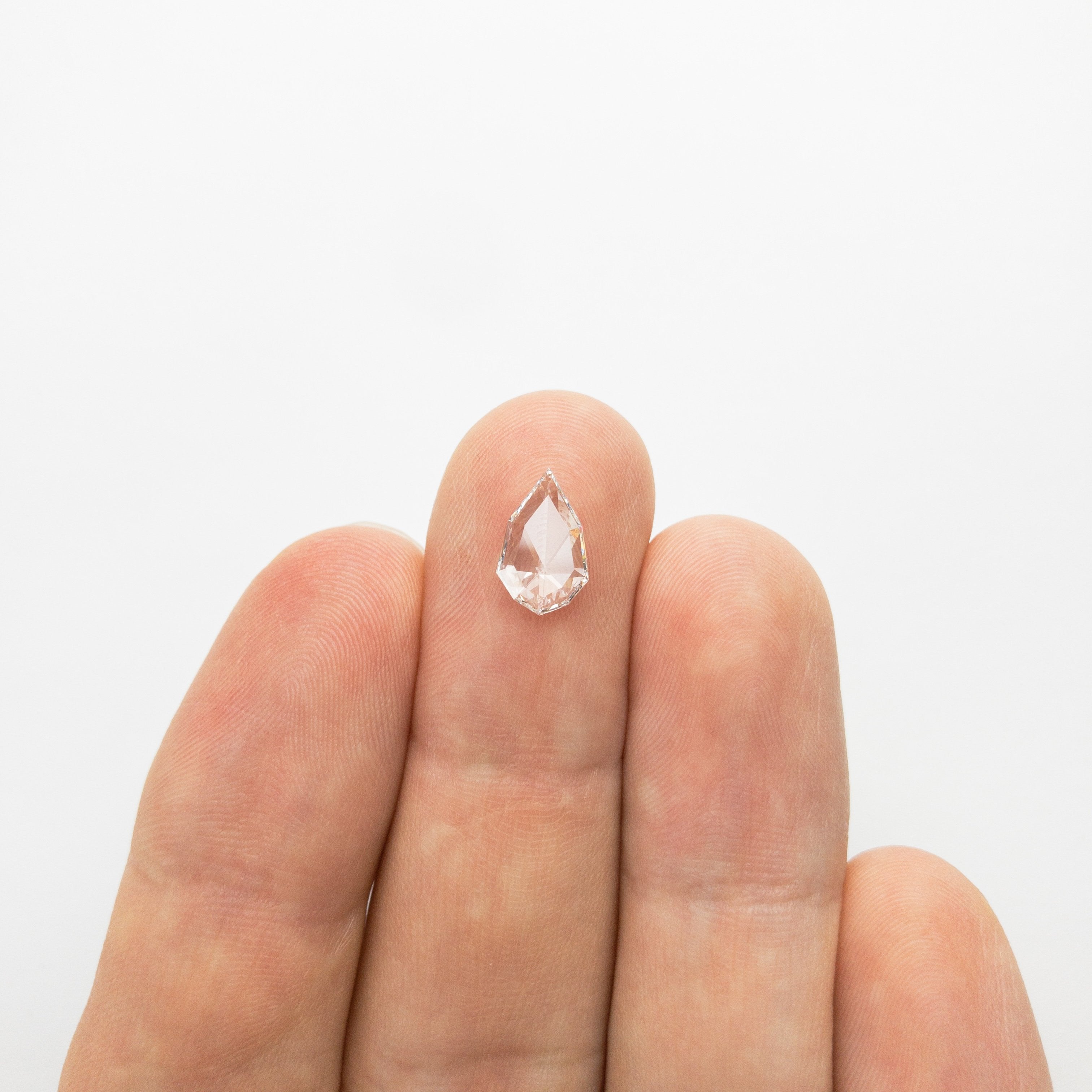 0.90ct 10.65x6.60x1.63mm SI1 E Geo Pear Rosecut 18218-07