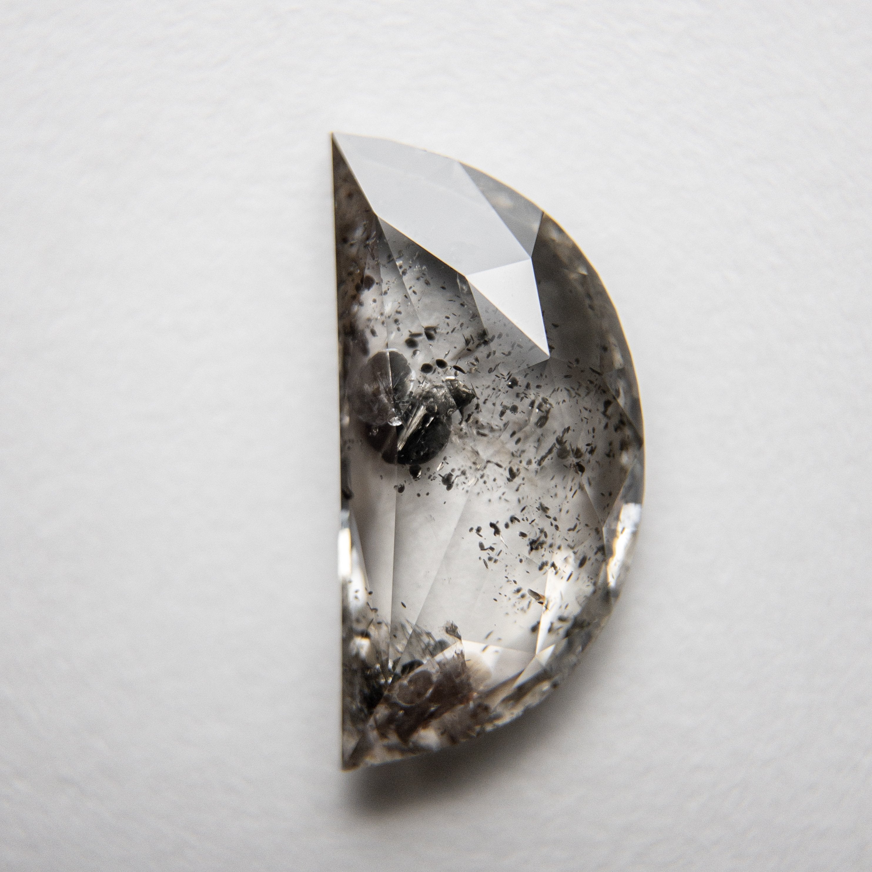 2.04ct 13.03x6.47x2.66mm Half Moon Rosecut 18230-02 Hold D1936