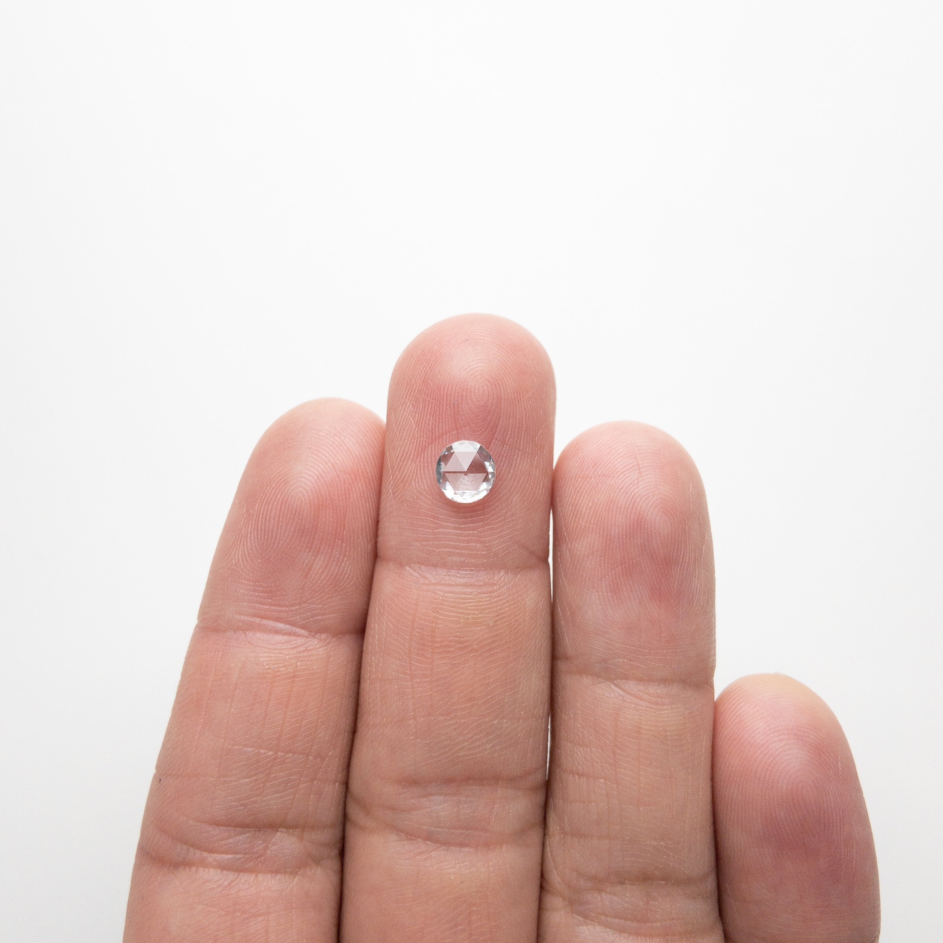 0.89ct 6.05x5.93x2.41mm VS2 F Round Rosecut 18233-01 HOLD D1399
