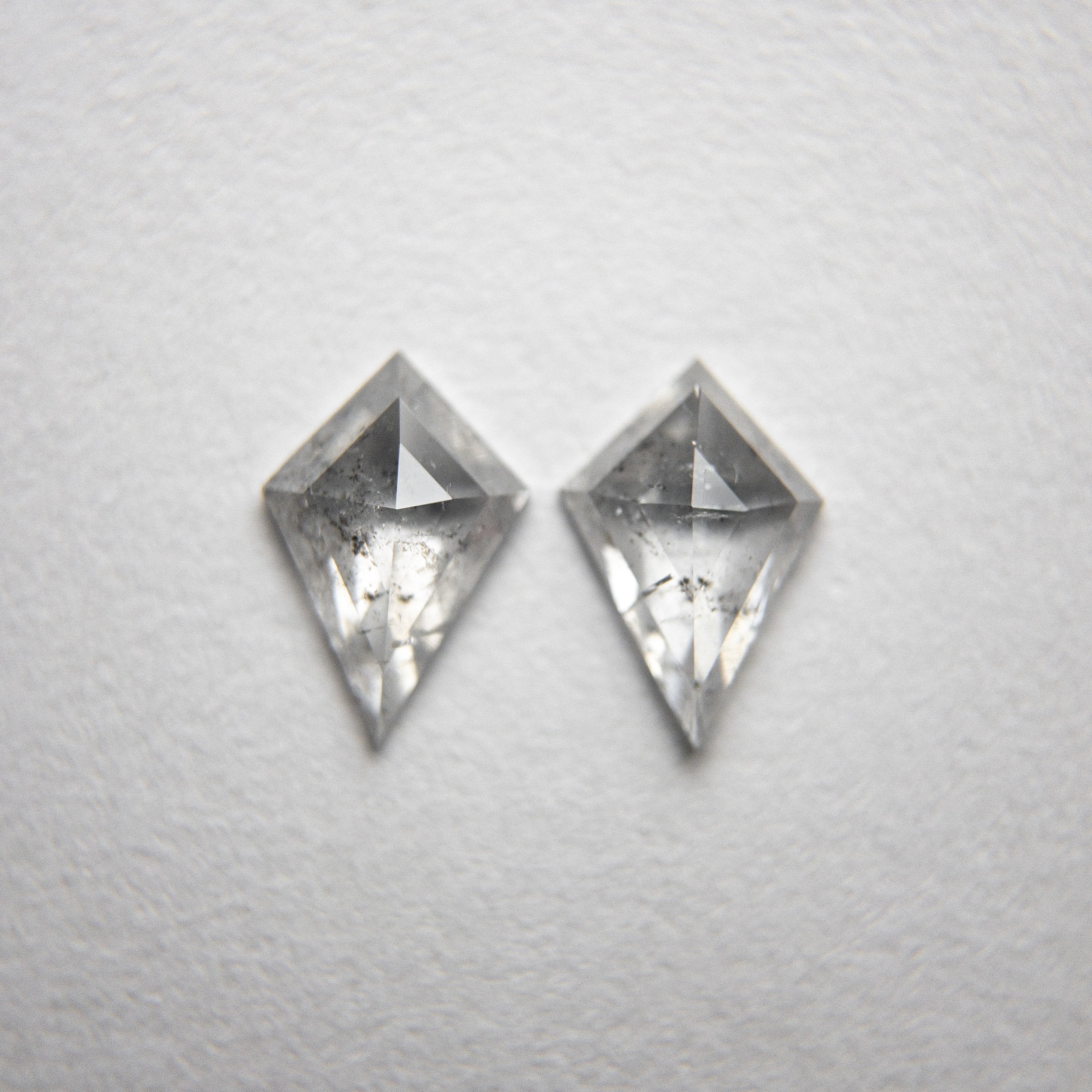 2pc 0.47cttw 6.49x4.37x1.46mm Kite Rosecut Matching Pair 18239-04 HOLD D879 7/20/20