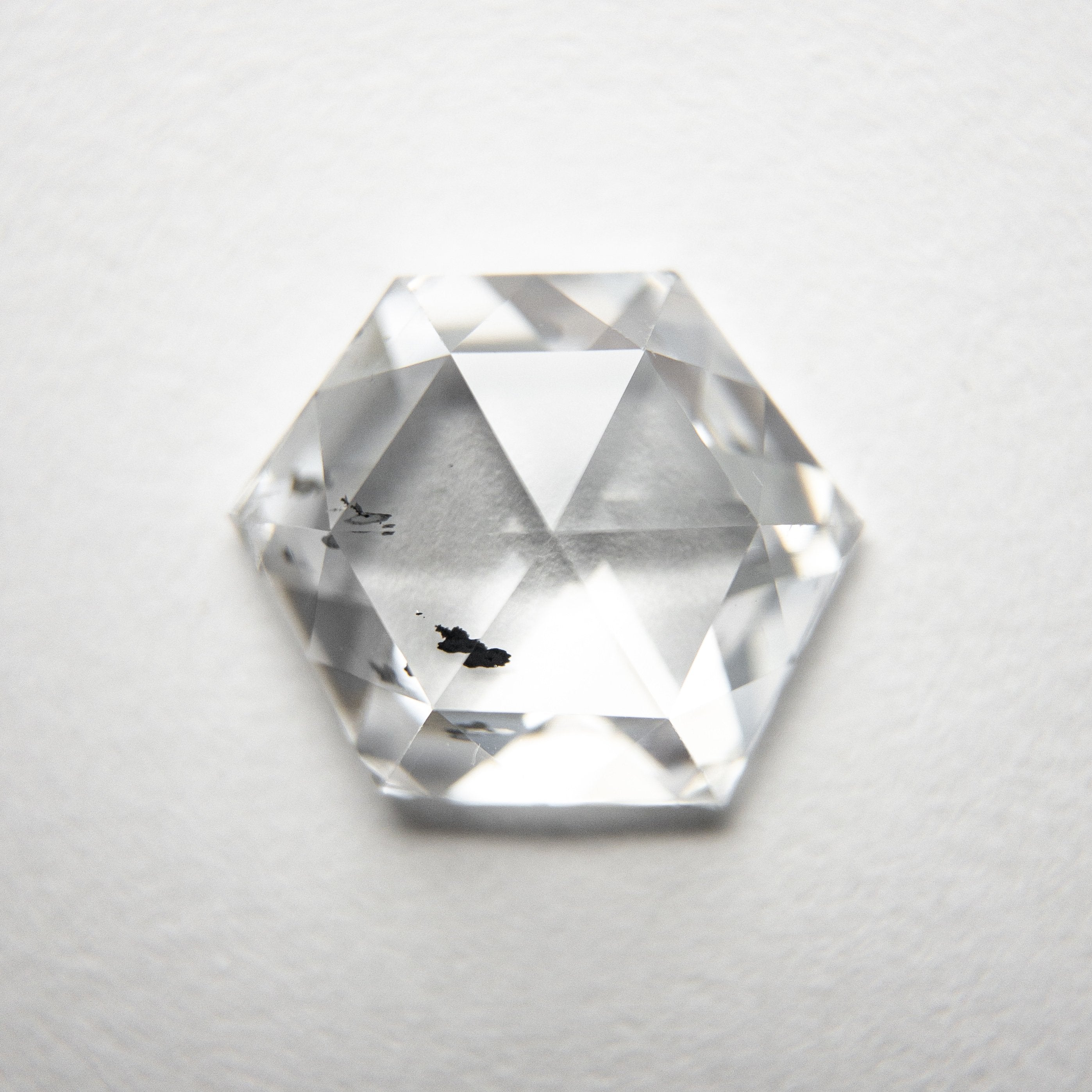 1.96ct 9.96x8.36x2.85mm SI2 E Hexagon Rosecut 18276-01