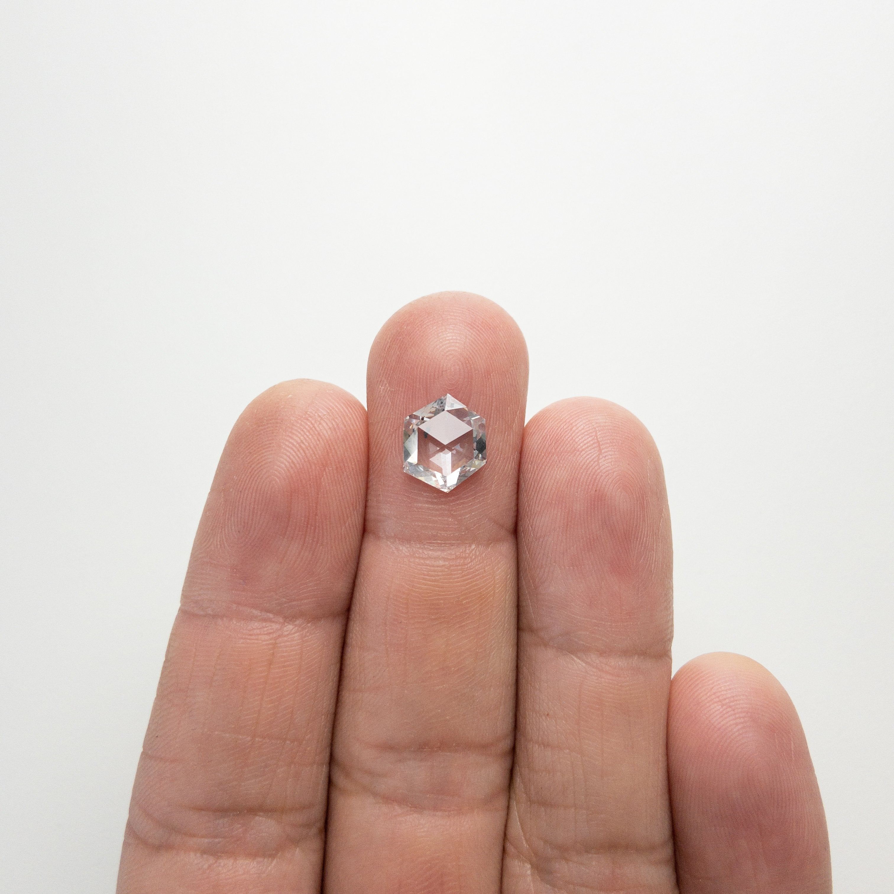 1.96ct 9.96x8.36x2.85mm SI2 E Hexagon Rosecut 18276-01