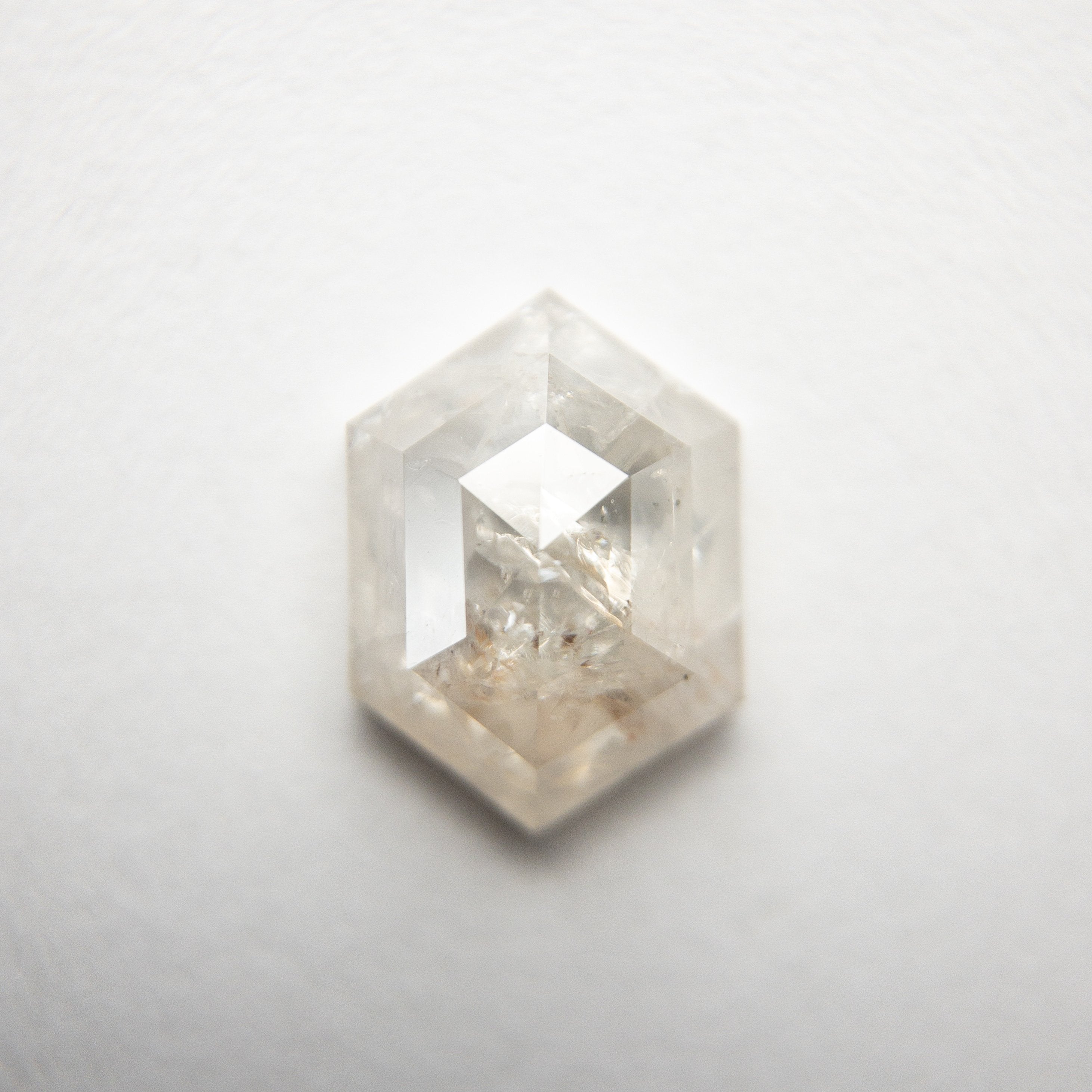 1.69ct 9.05x6.61x3.36mm Hexagon Rosecut 18296-02 memo D1078