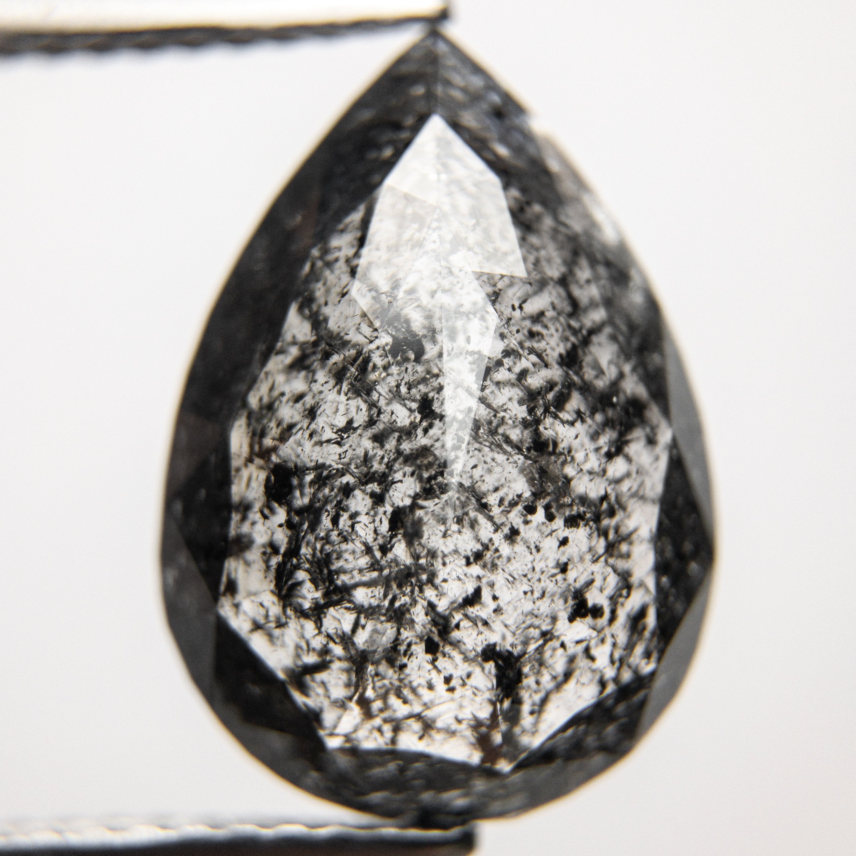 4.67ct 14.71x10.56x3.97mm Pear Rosecut 18317-03 HOLD D12