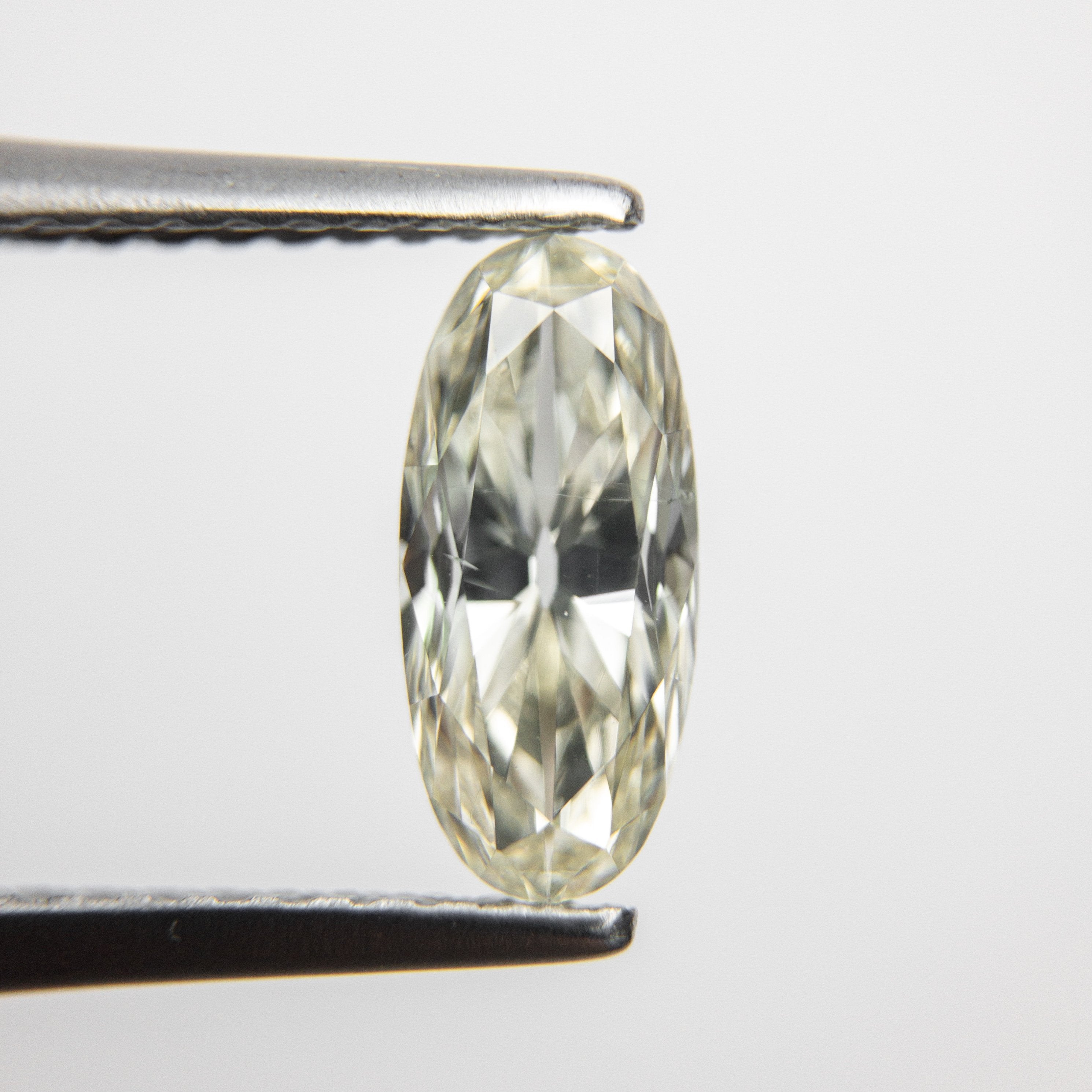 1.03ct 9.43x4.35x3.26mm SI2 K-L Moval Modern Antique Cut 18329-01