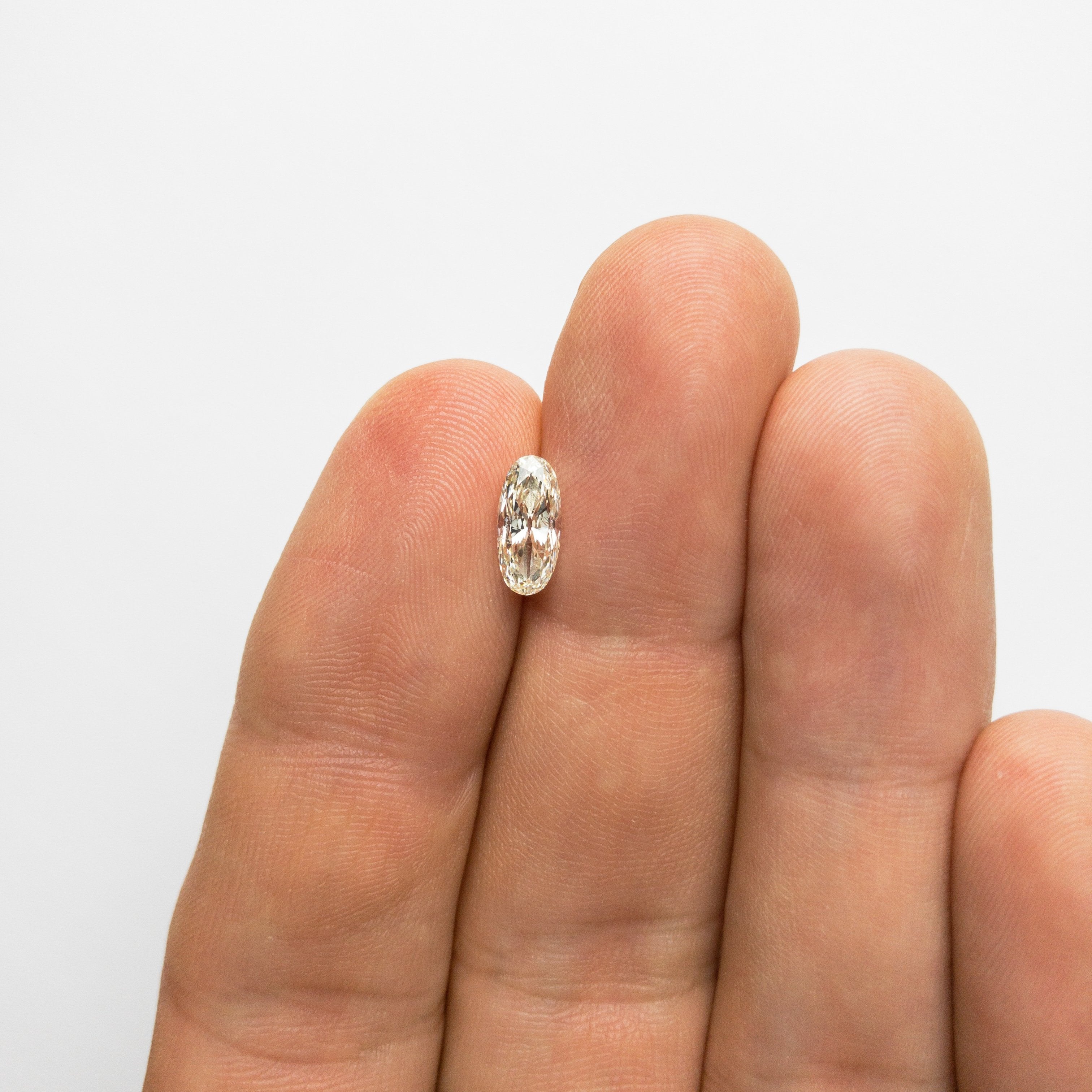 1.03ct 9.43x4.35x3.26mm SI2 K-L Moval Modern Antique Cut 18329-01