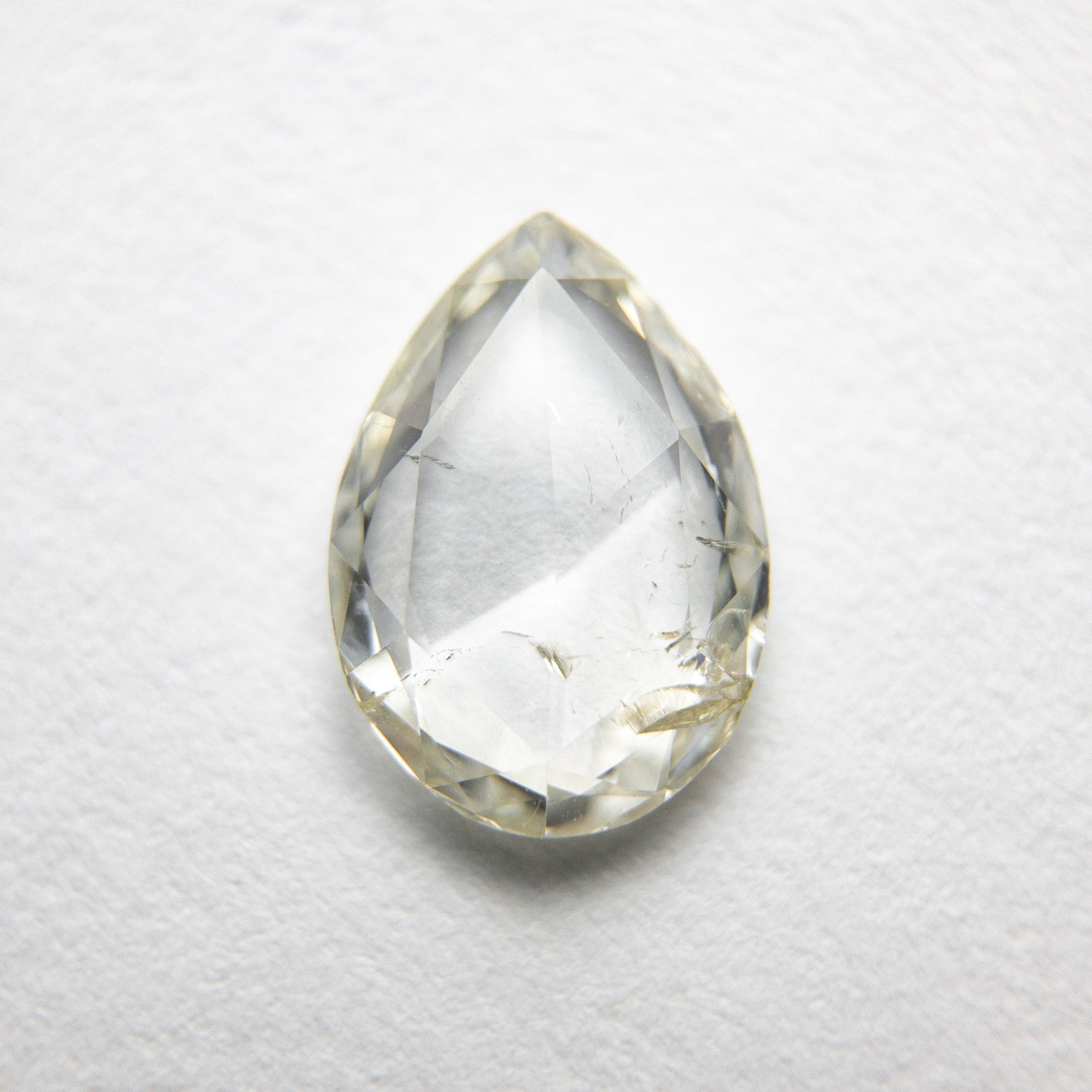1.02ct 9.13x6.46x1.81mm I1 K-L Pear Rosecut 18344-01 hold d1324