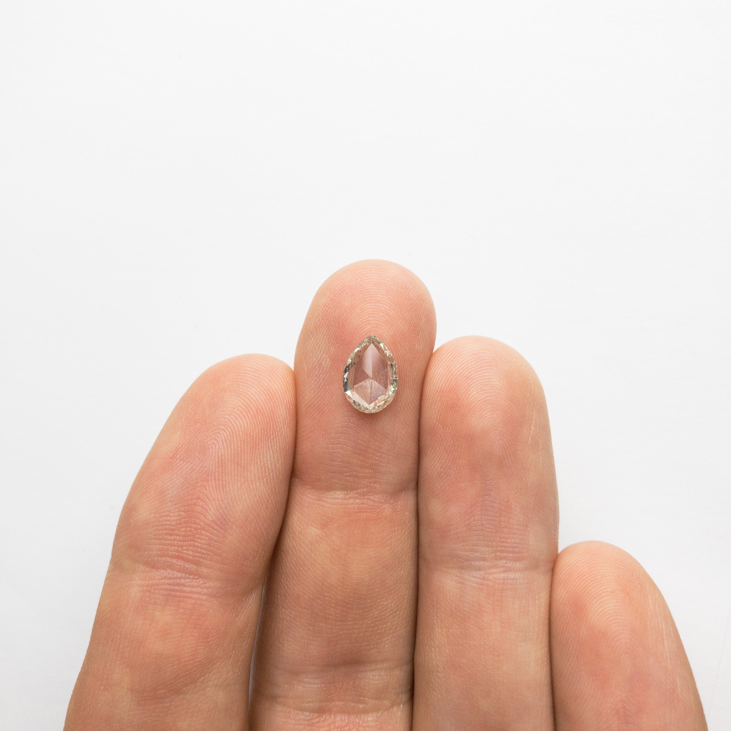 1.02ct 9.13x6.46x1.81mm I1 K-L Pear Rosecut 18344-01 hold d1324