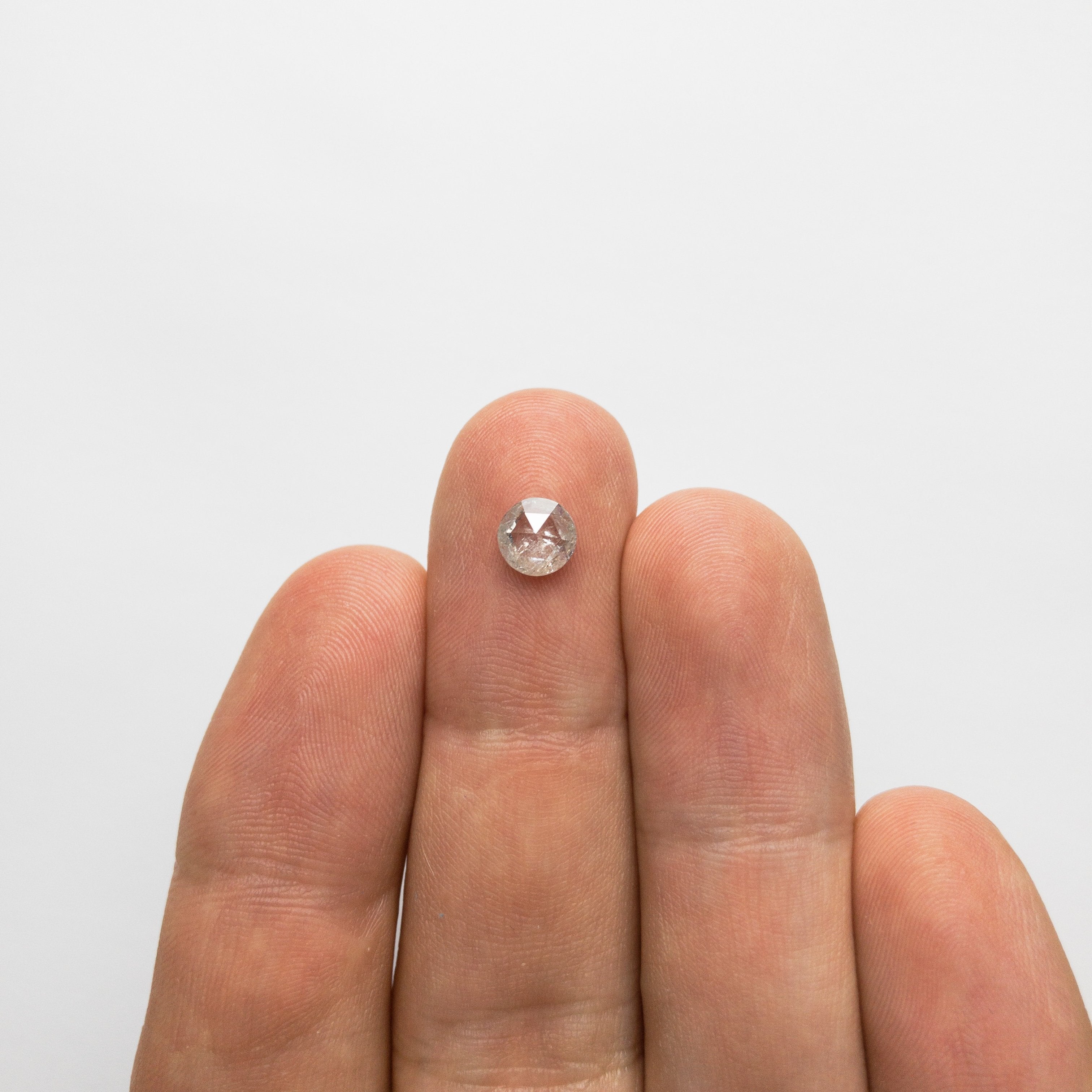 0.78ct 6.12x6.06x2.57mm Round Rosecut 18351-01 Hold D1793