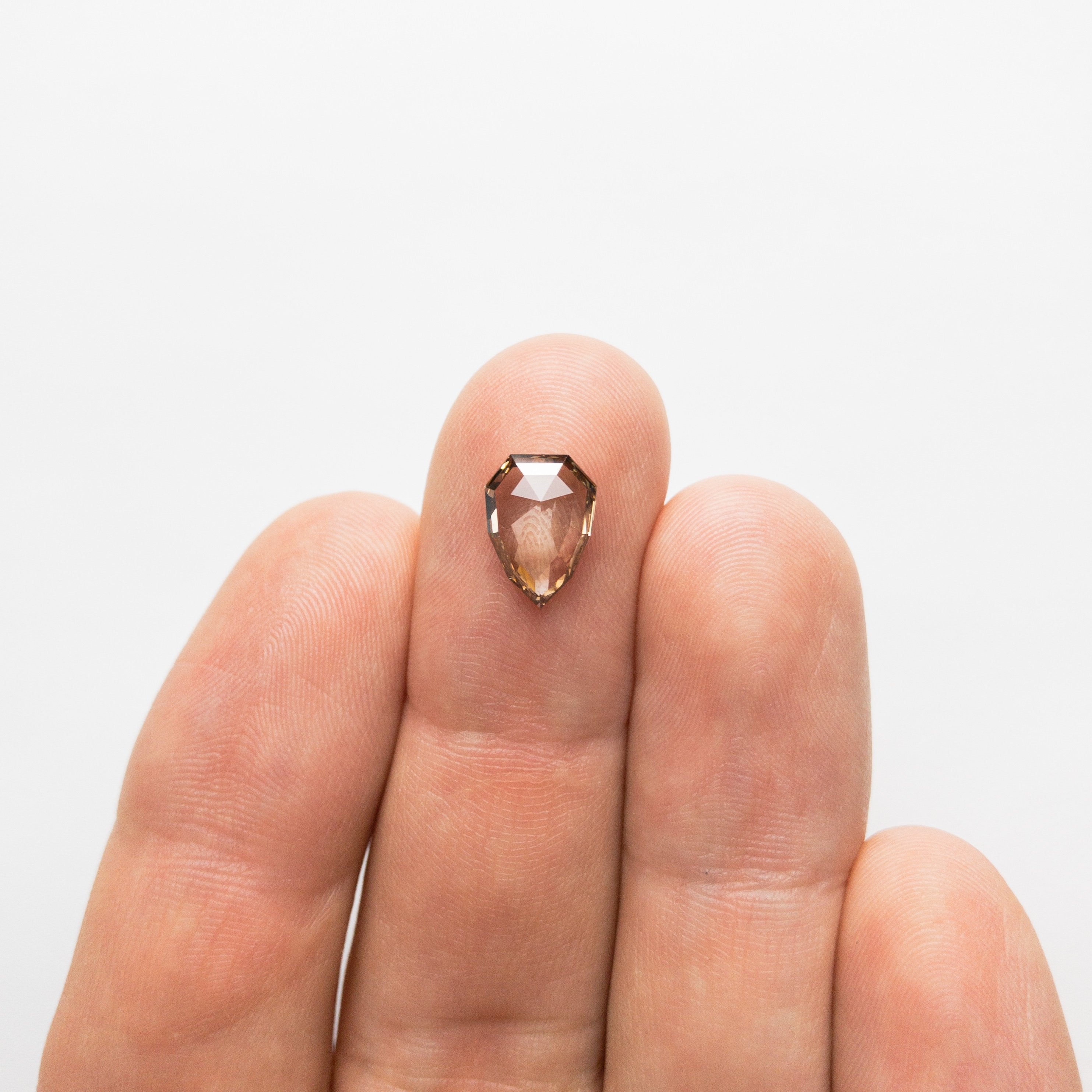 1.64ct 10.31x7.46x2.62mm Shield Rosecut 18369-12 hold D1522