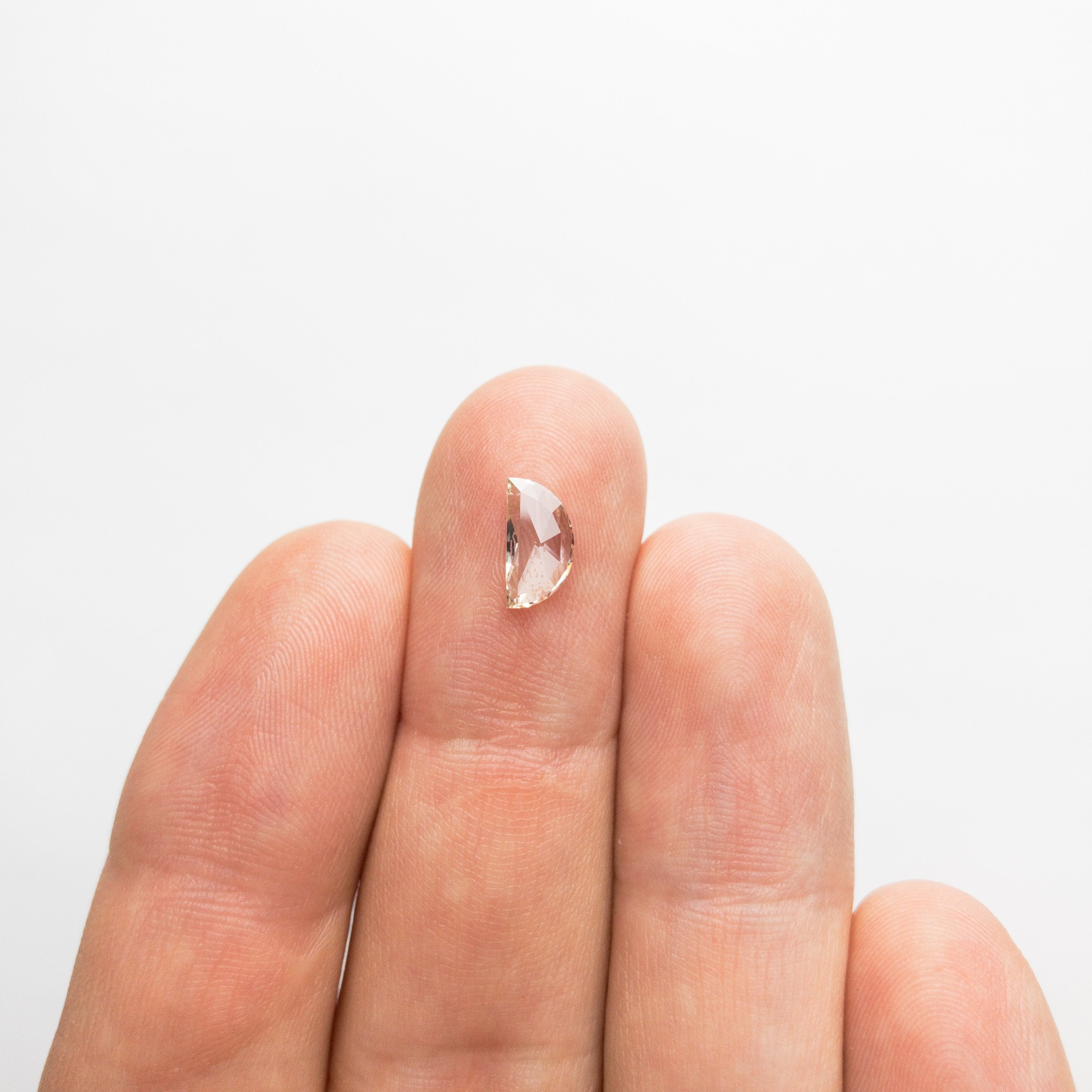 0.81ct 9.15x4.77x1.81mm Half Moon Rosecut 18369-27