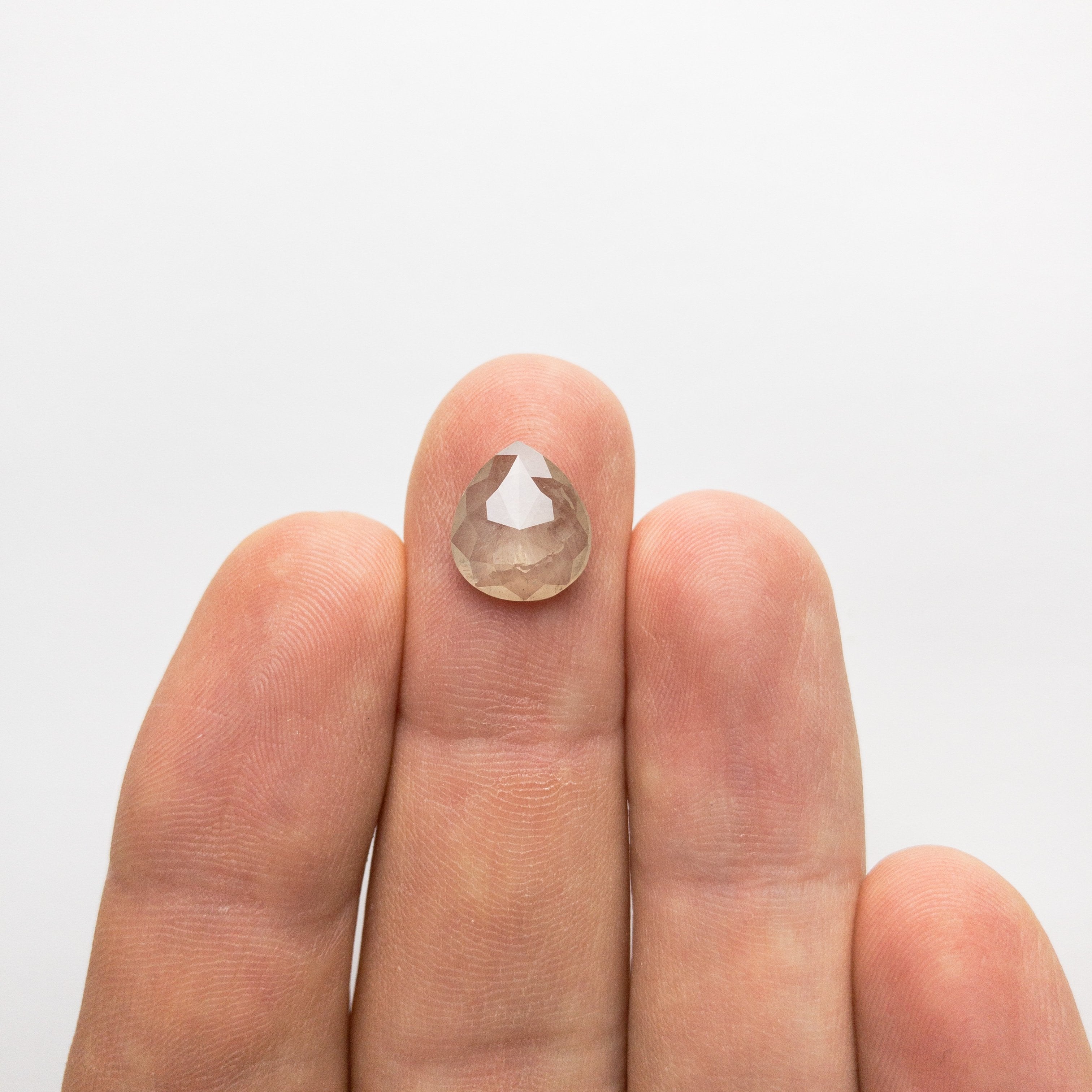 2.62ct 11.17x9.79x2.97mm Pear Rosecut 18386-17 hold D1539