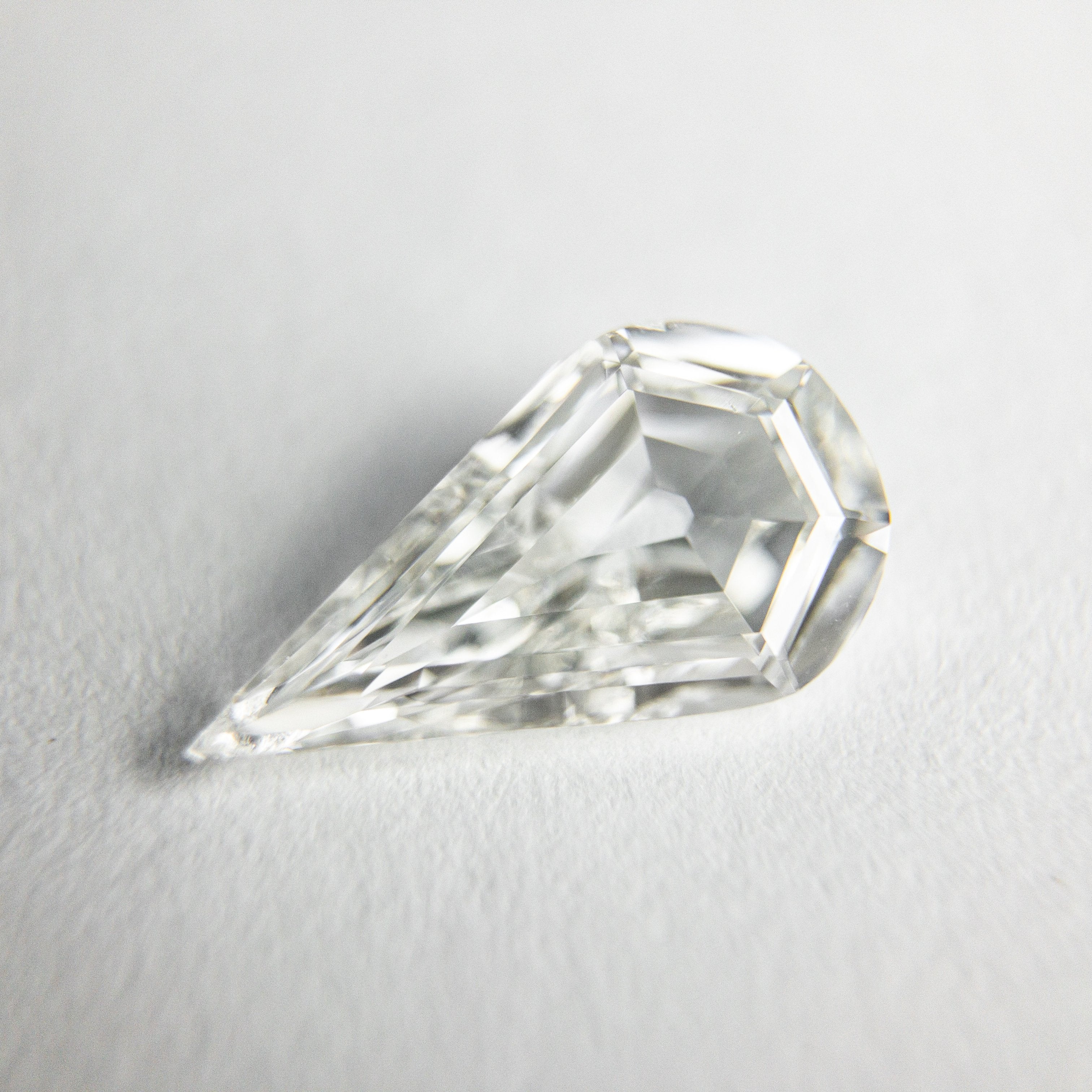 0.93ct 10.65x5.88x2.32mm GIA VS2 G Pear Step Cut 18395-01