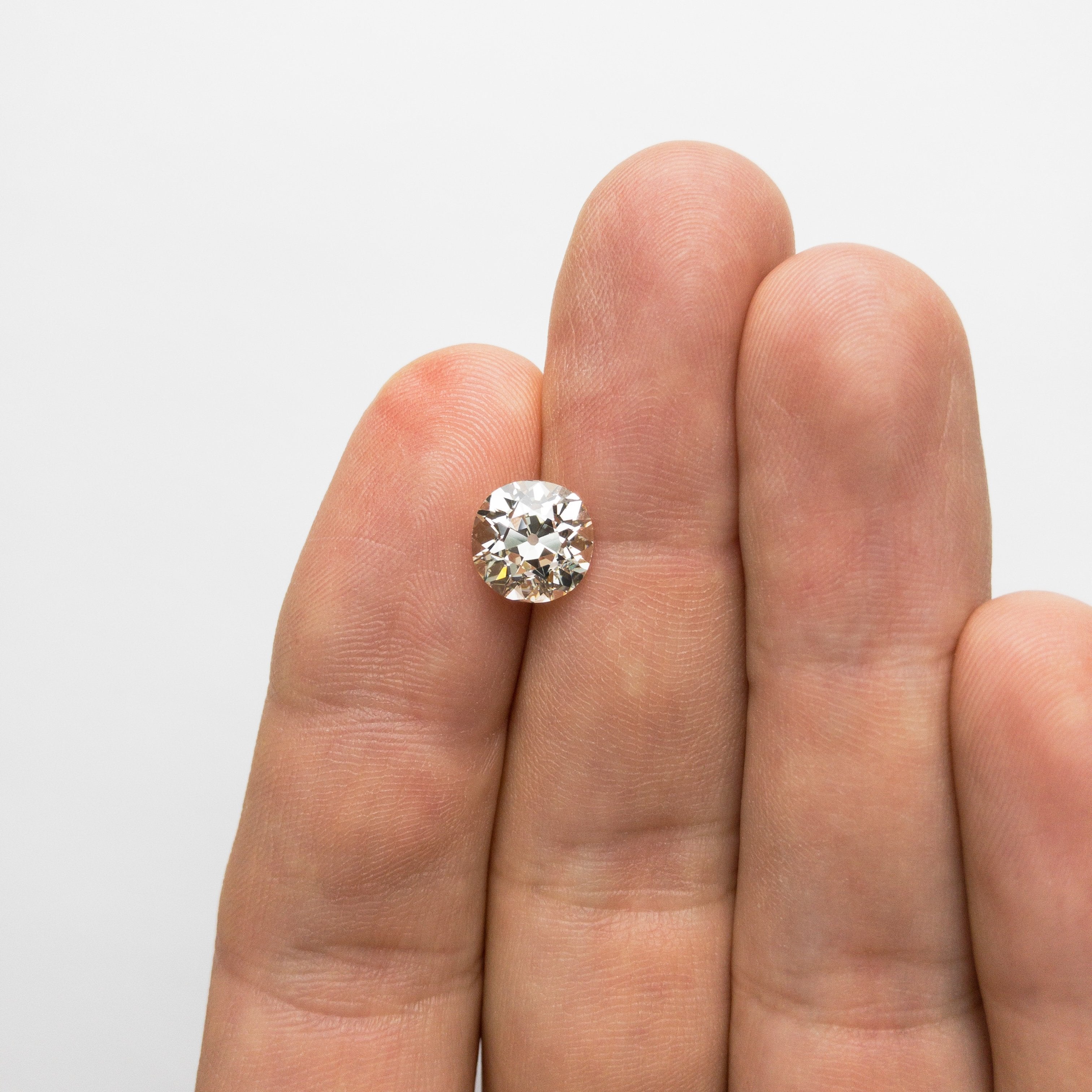 2.65ct 8.51x8.46x5.63mm VS2 N Antique Old European Cut 18398-01 Memo D1481