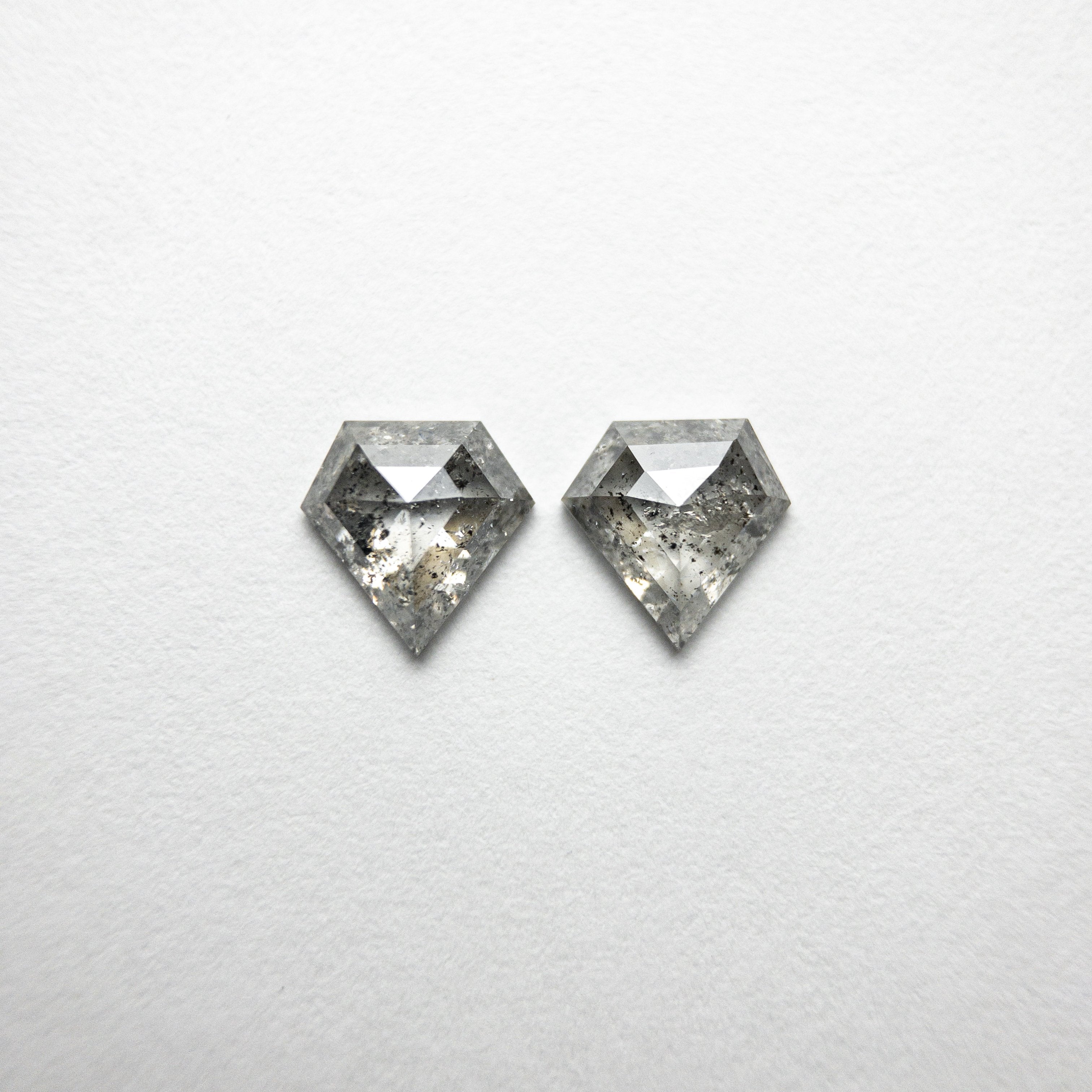 2pc 1.10cttw 6.30x6.23x2.27mm Shield Rosecut Matching Pair 18402-01 HOLD D1877 2.2.21