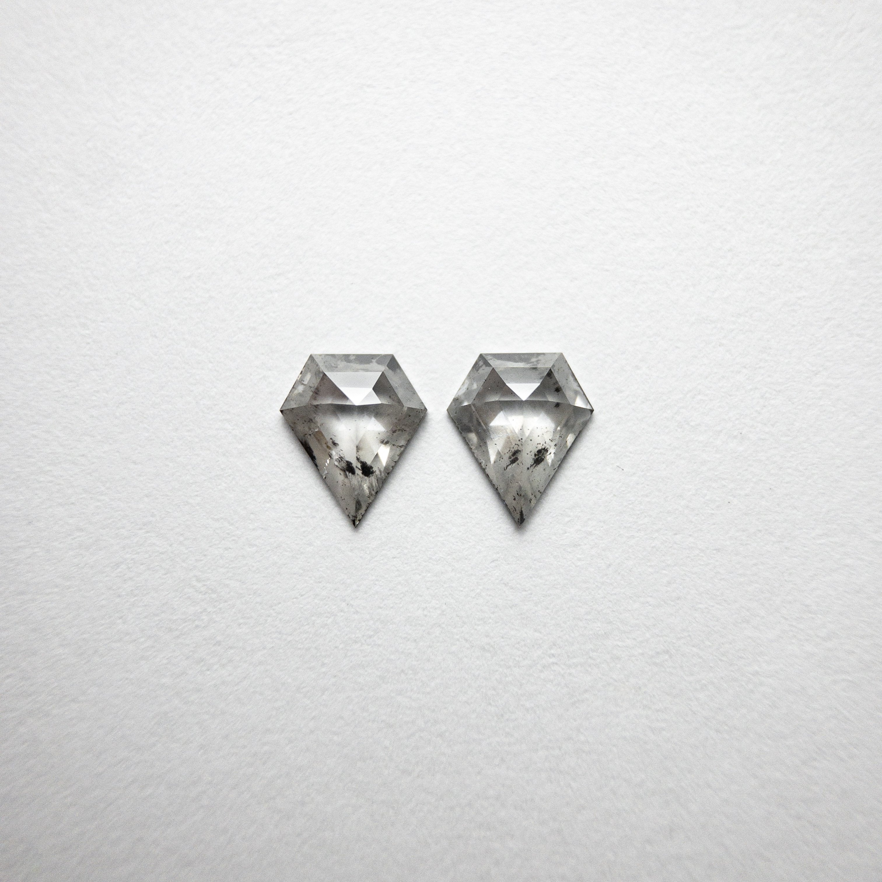 2pc 0.86cttw 6.75x5.64x2.02mm Shield Rosecut Matching Pair 18402-02 HOLD D1532 12/1/20