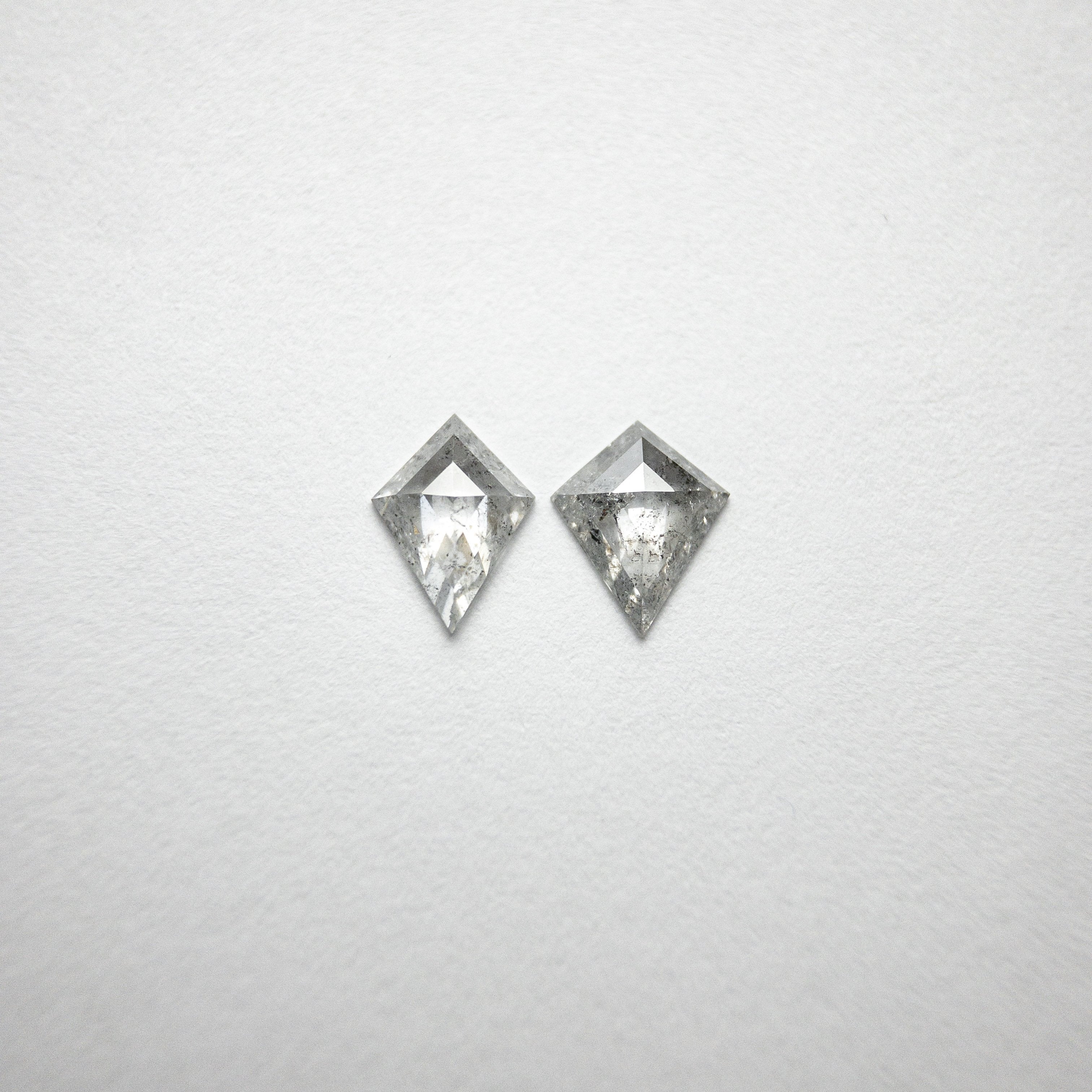 2pc 0.71cttw 7.21x5.87x1.65mm Kite Rosecut Matching Pair 18402-04