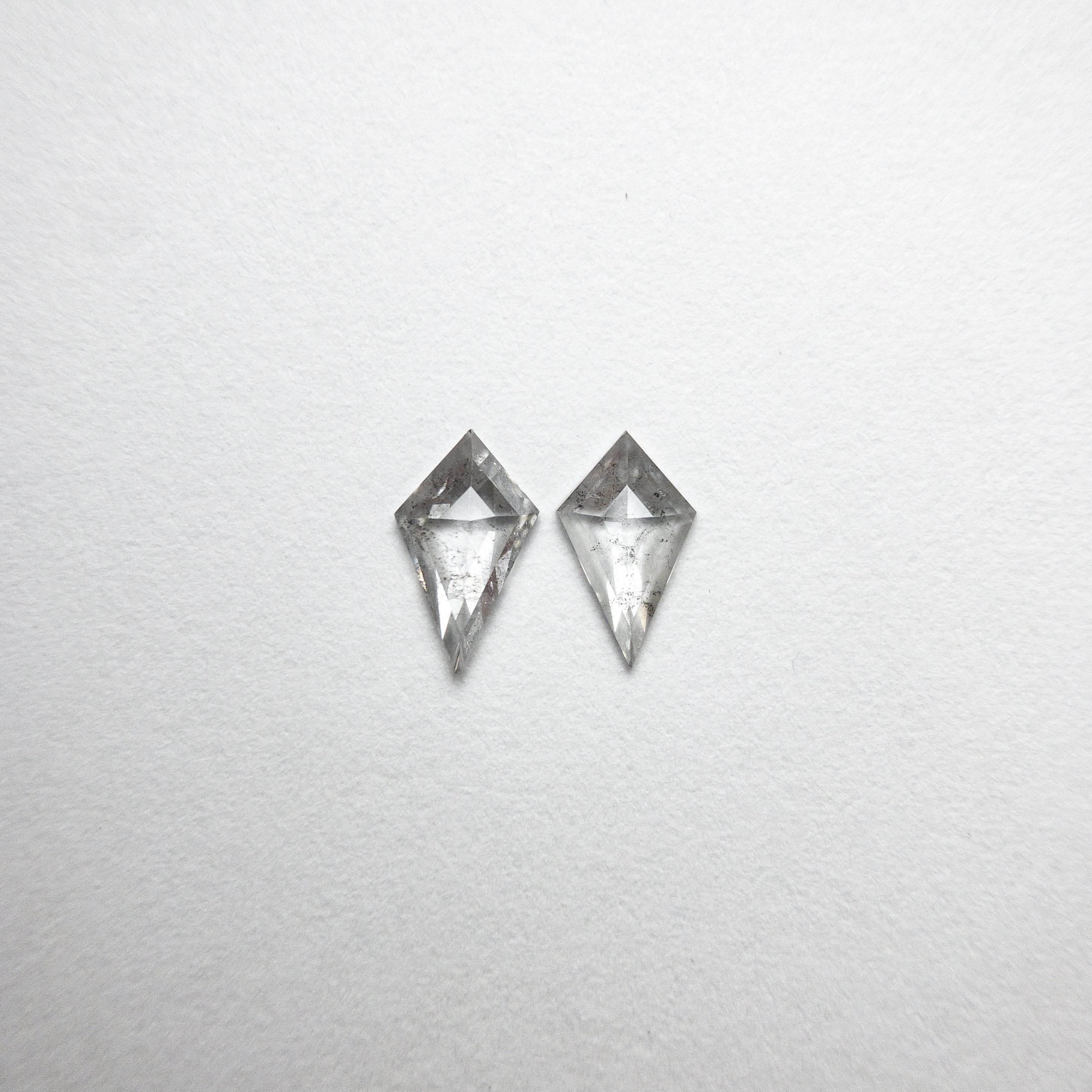 2pc 0.38cttw 6.89x4.05x1.38mm Kite Rosecut Matching Pair 18402-11