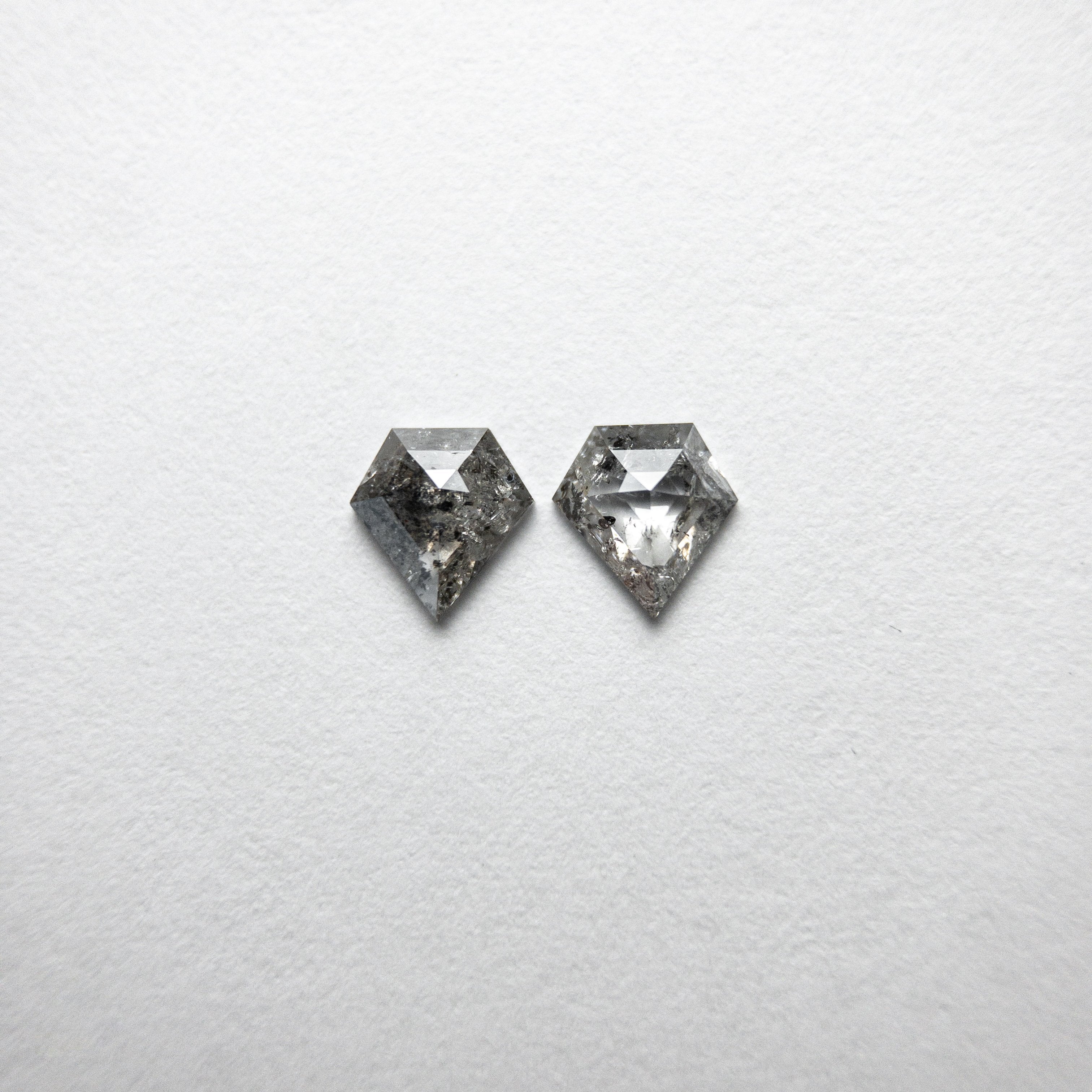 2pc 0.45cttw 4.87x4.60x1.56mm Shield Rosecut Matching Pair 18402-13