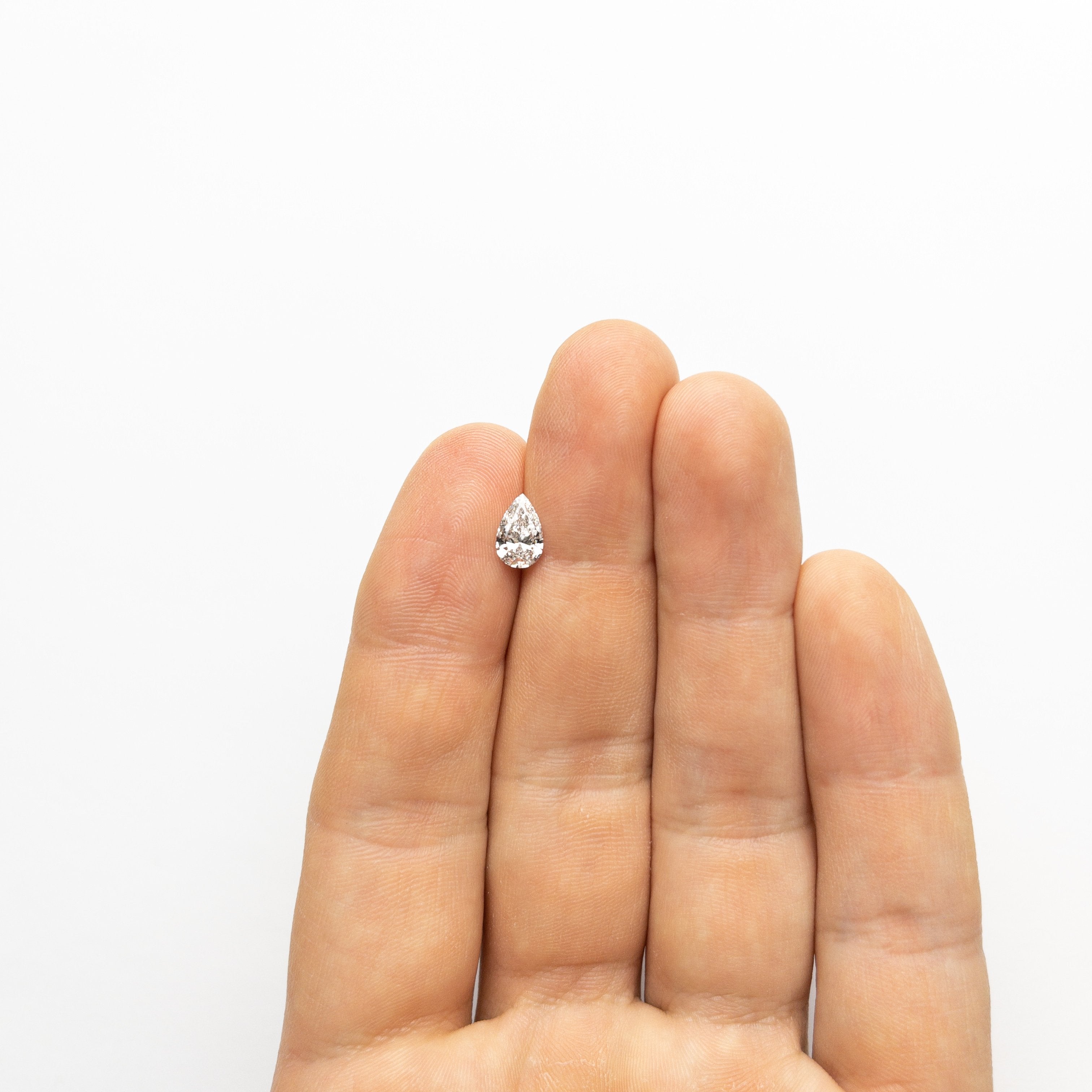 0.90ct 8.54x5.39x3.19mm I2 E-F Pear Brilliant 18421-01 HOLD D1792 1.21.20