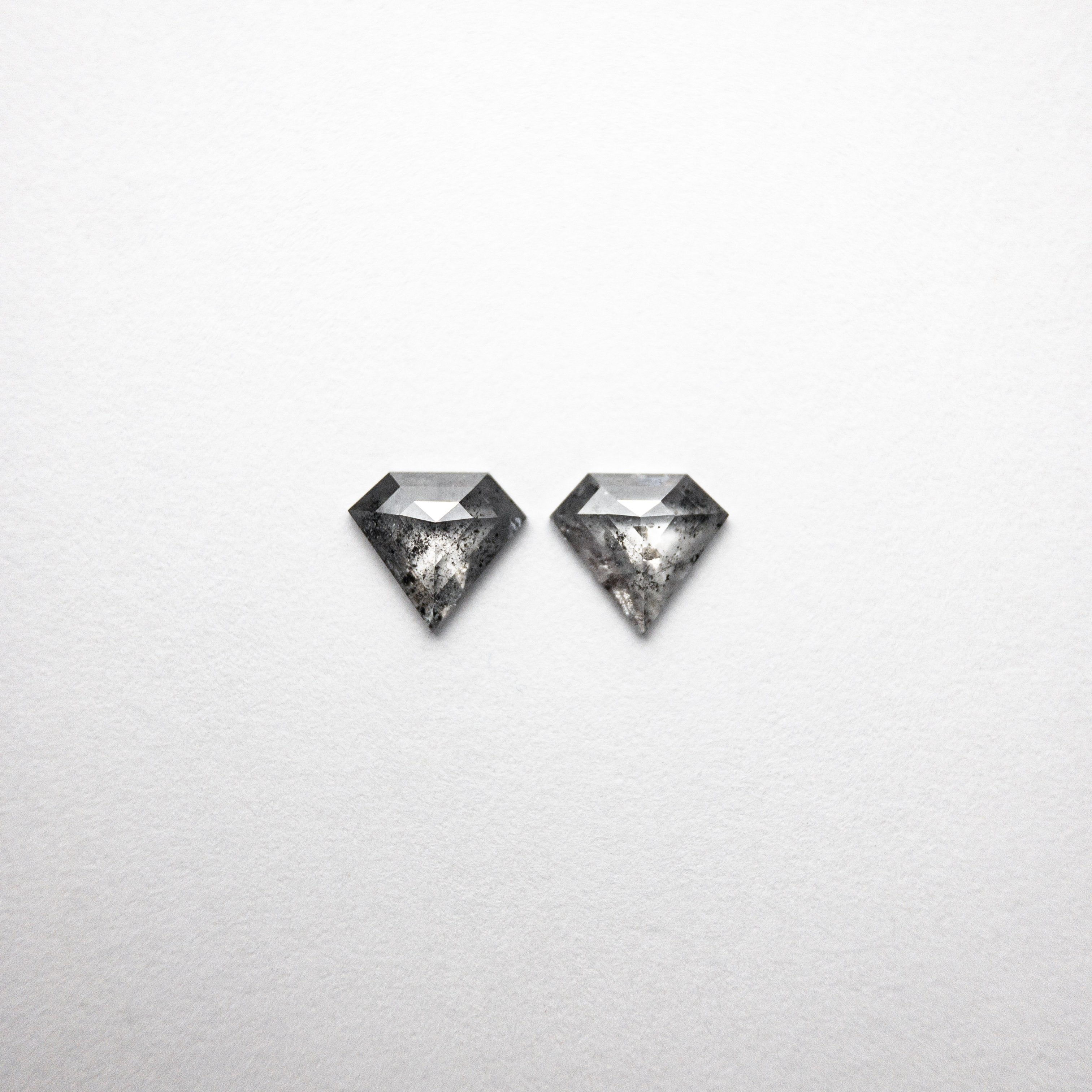 0.95ct 5.94x6.57x1.84mm Shield Rosecut Matching Pair 18454-05