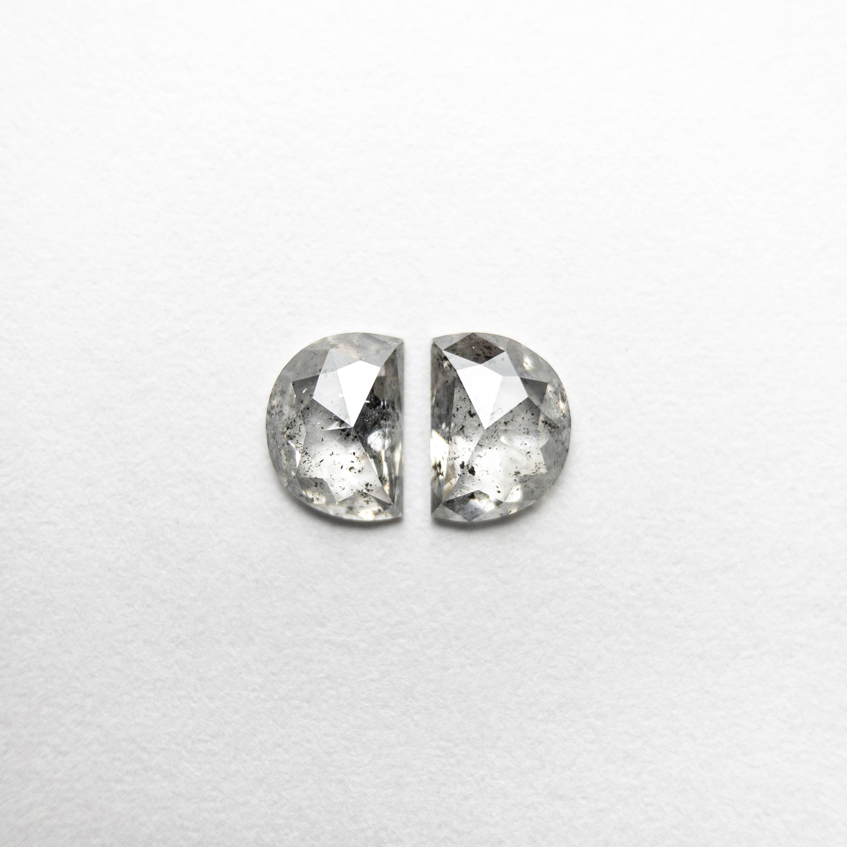 2pc 0.93cttw 5.82x4.29x1.96mm Half Moon Rosecut Matching Pair 18454-15