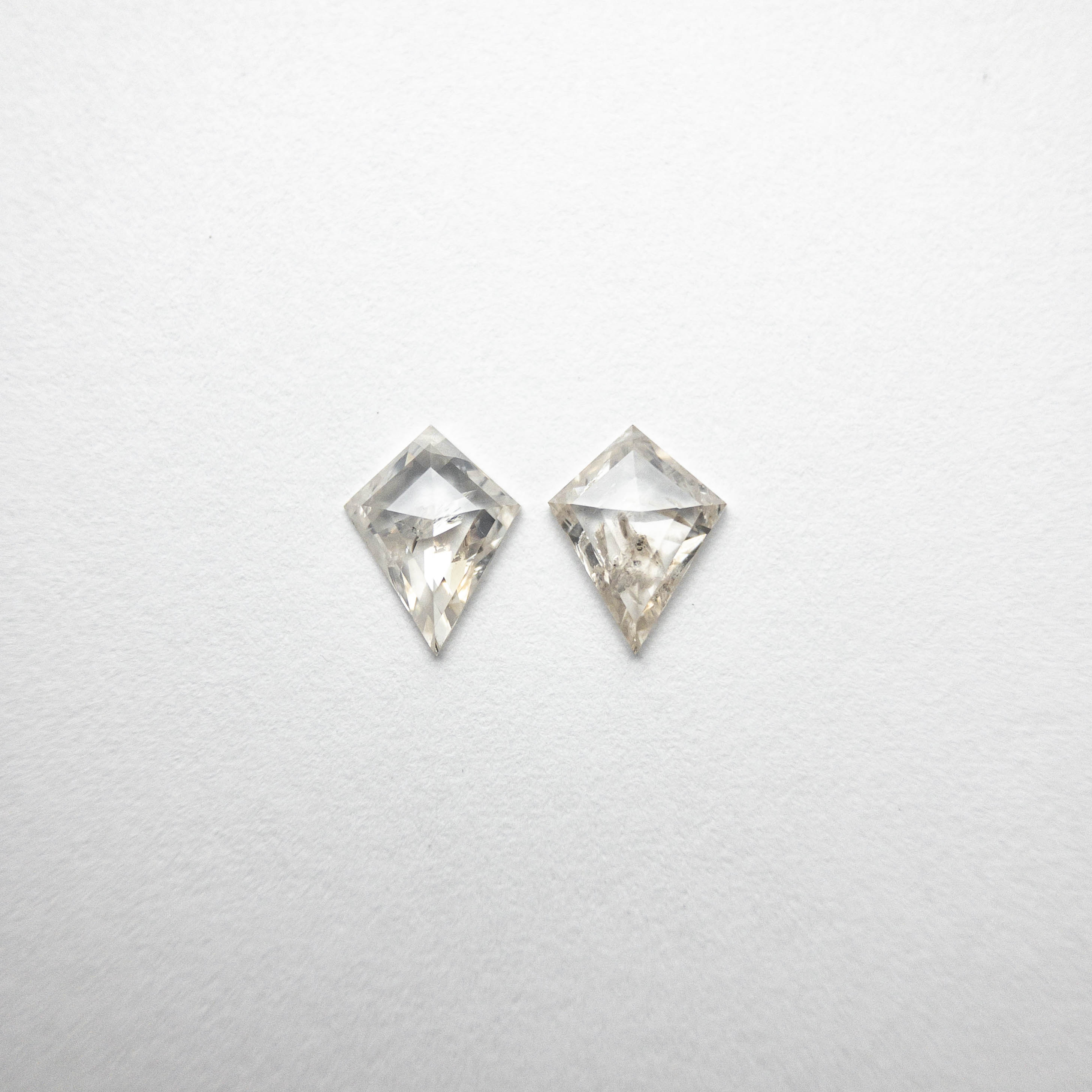 2pc 0.71cttw 7.18x5.52x1.57mm Kite Rosecut Matching Pair 18454-16