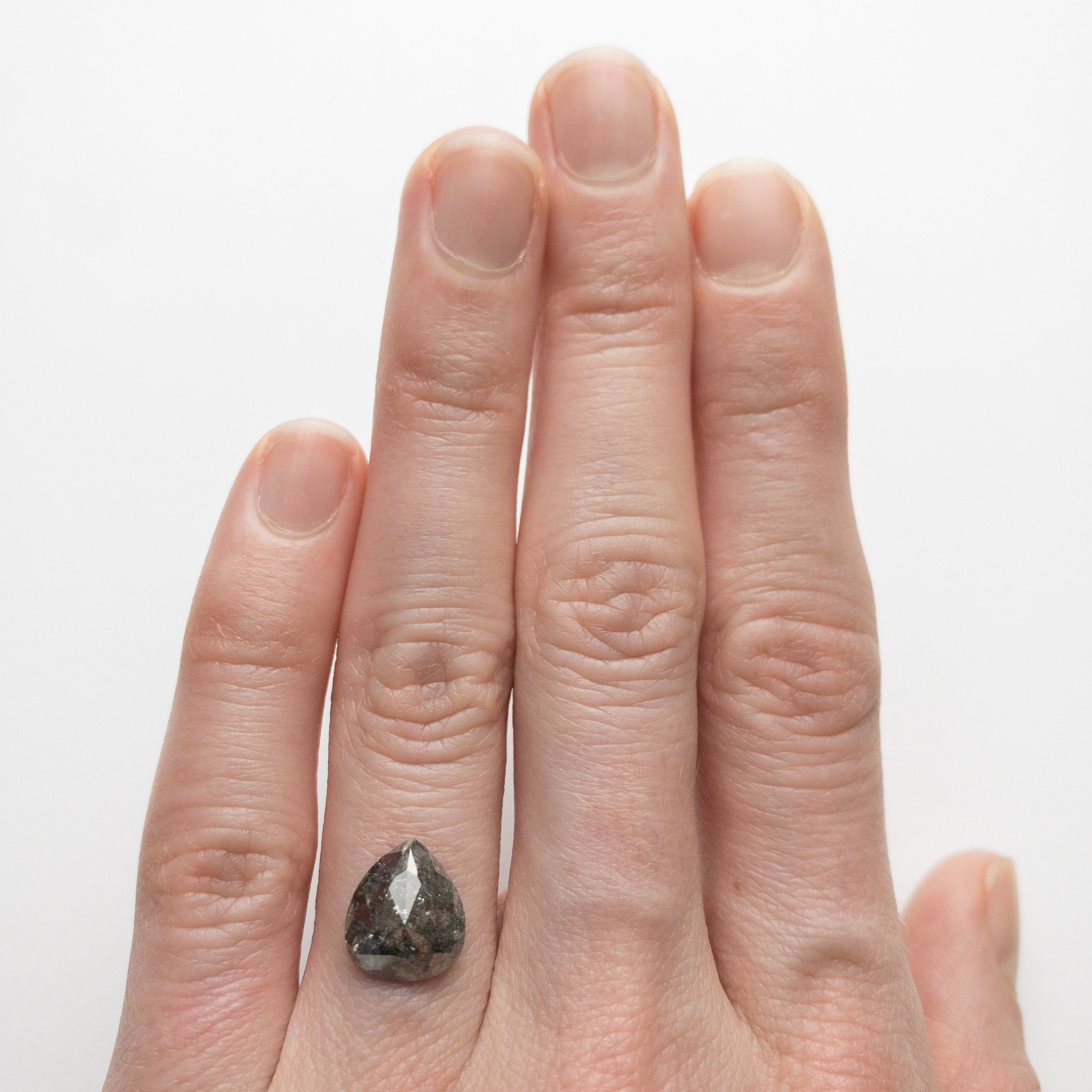 2.00ct 10.09x8.82x2.78mm Pear Rosecut 18457-03