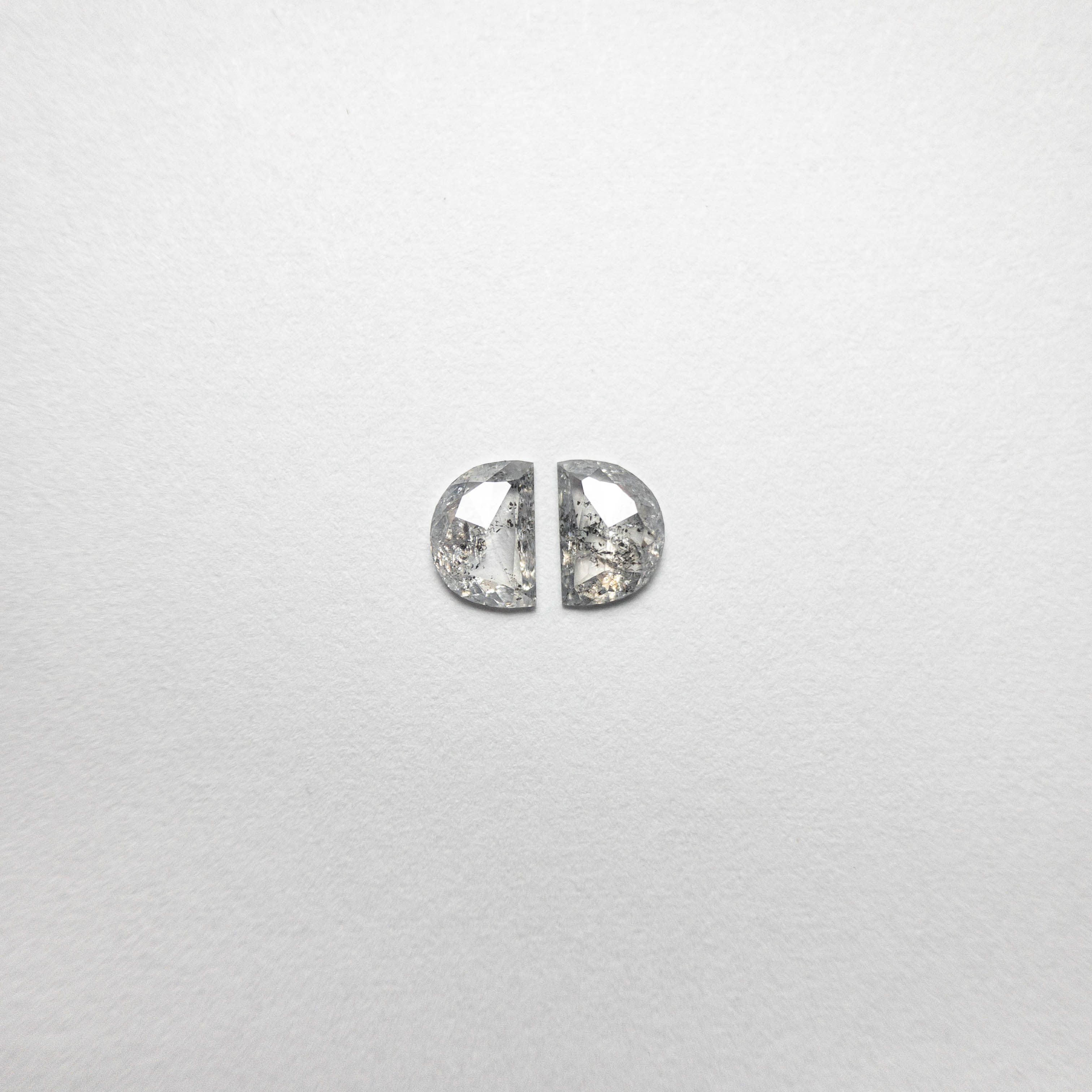 0.52cttw 4.88x3.47x1.49mm Half Moon Rosecut Matching Pair 18493-04