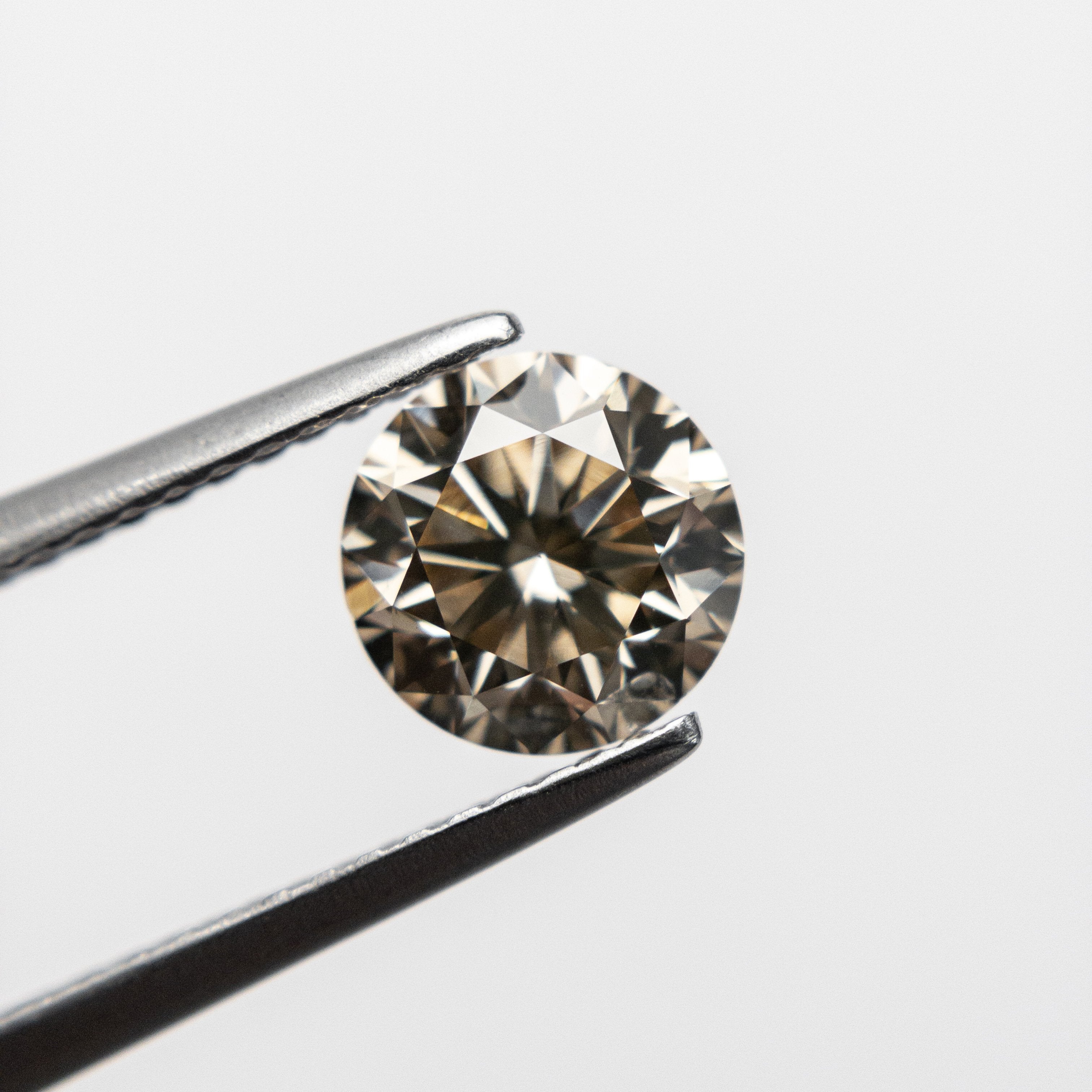 1.30ct 6.83x6.80x4.36mm SI1 Champagne Round Brilliant 18544-01