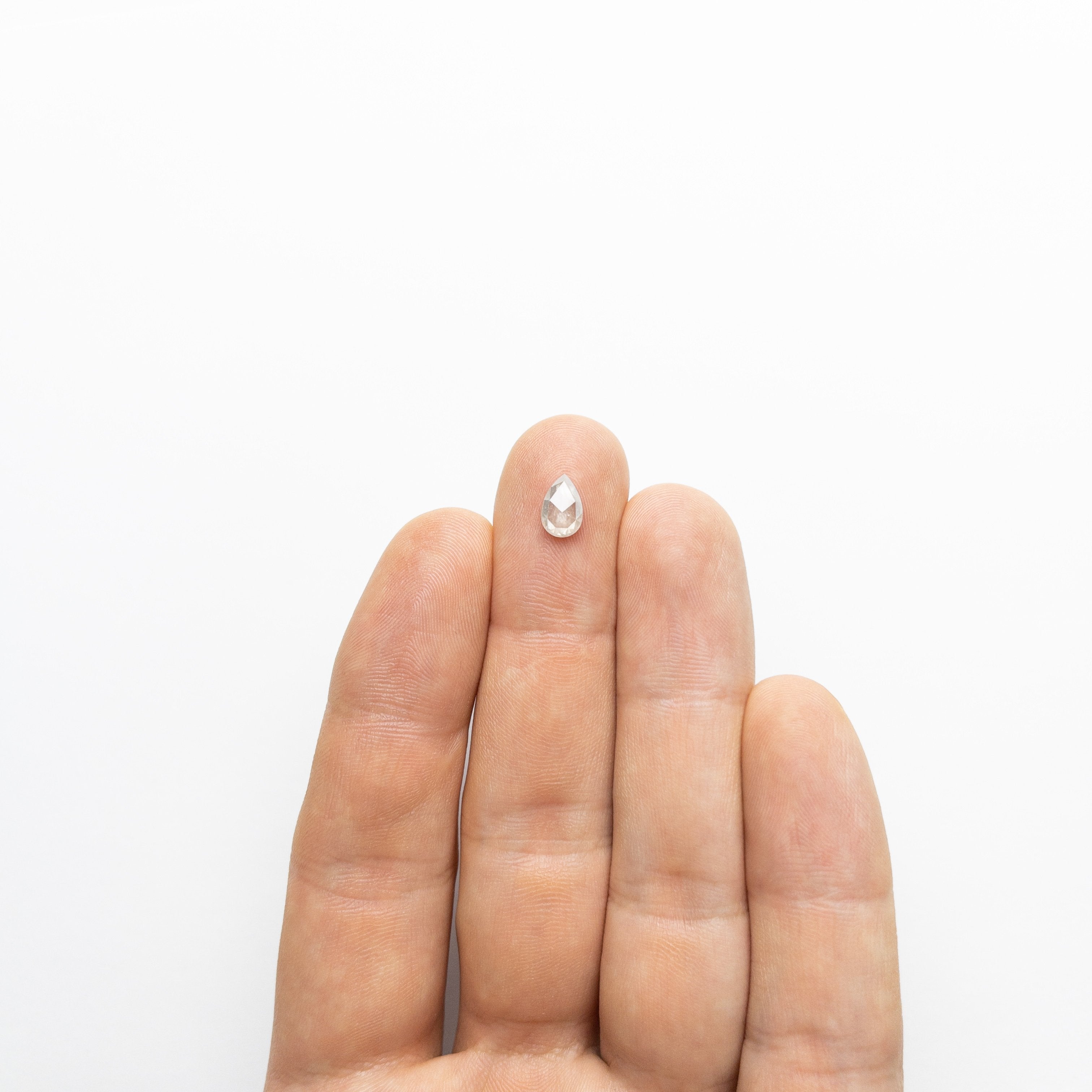 0.88ct 7.82x5.12x2.51mm Pear Rosecut 18550-13 hold D1975