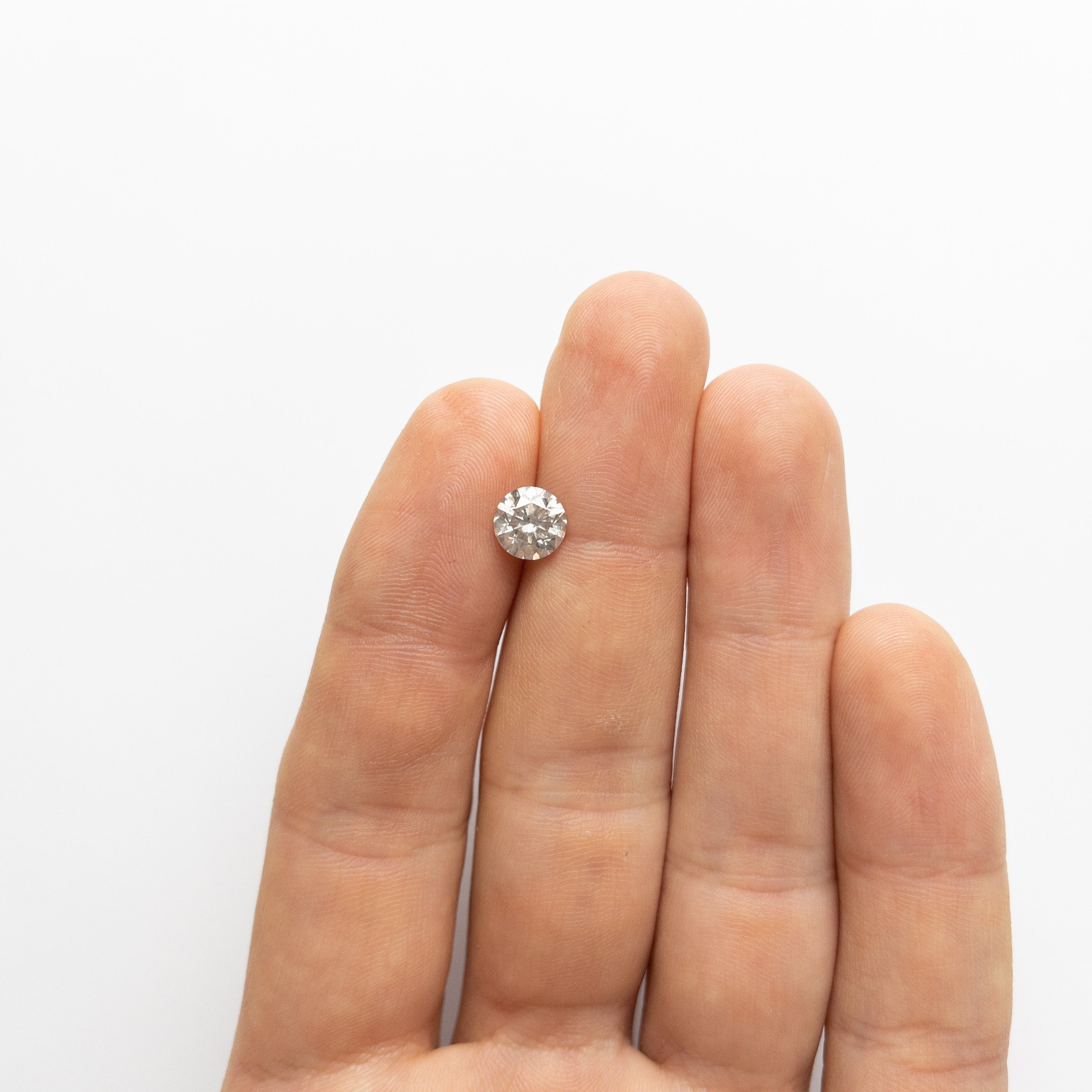 1.79ct 7.34x7.30x5.09mm Champagne Grey Round Brilliant 18672-01