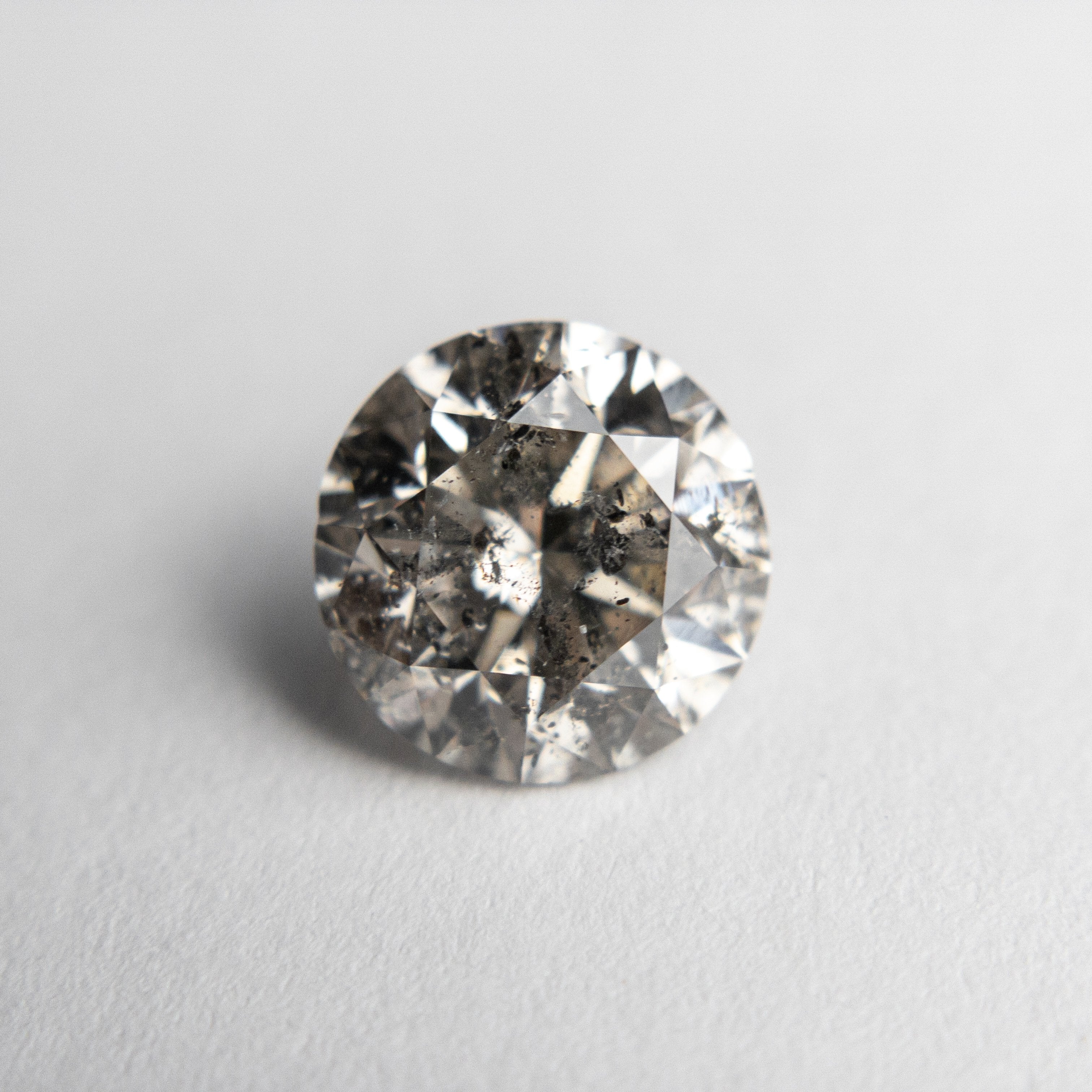 2.01ct 7.90x7.75x5.17mm Champagne Salt and Pepper Round Brilliant 18673-03