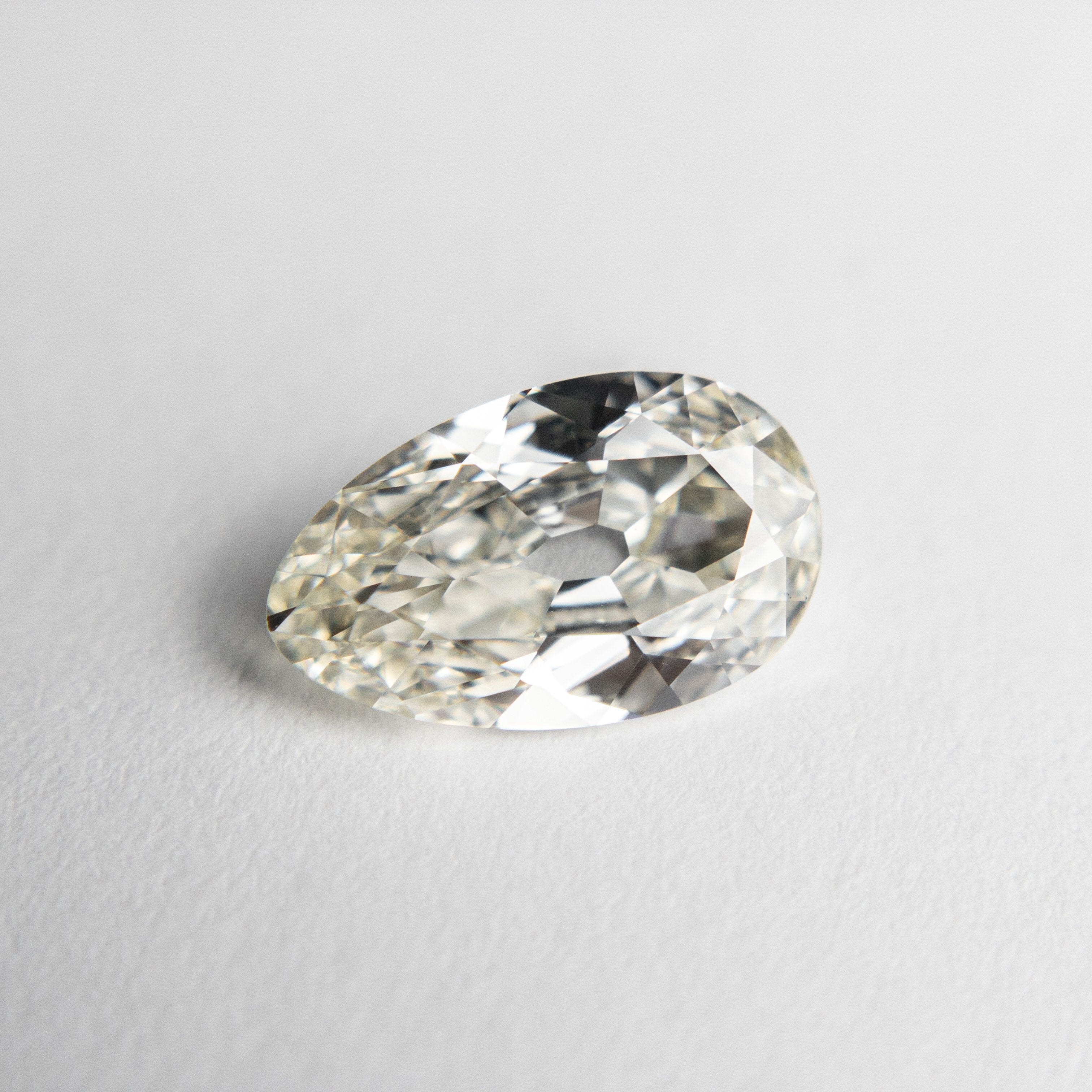 1.11ct 9.46x5.80x2.77mm VS2 J-K Modern Antique Pear Old Mine Cut 18679-02