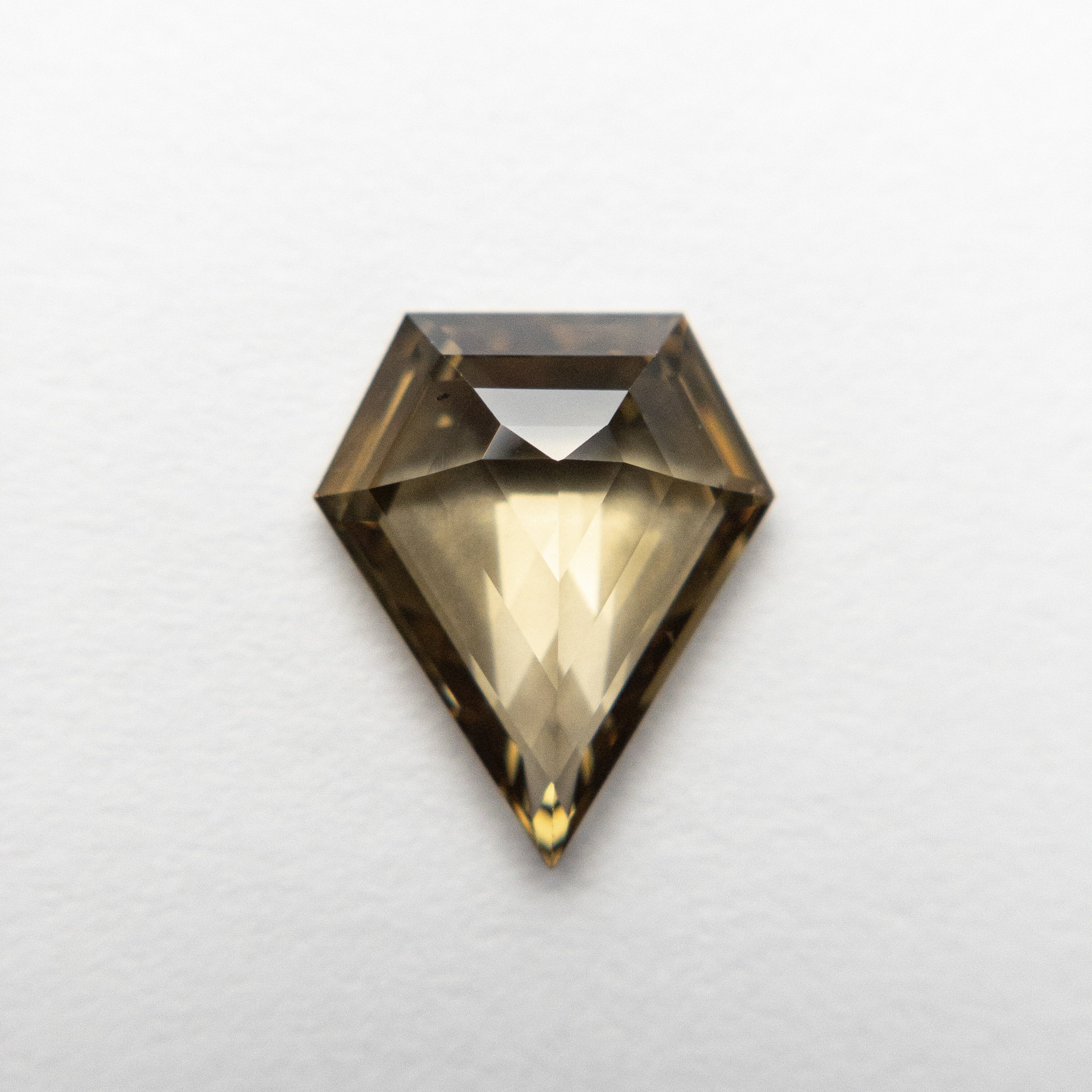 1.21ct 9.52x7.94x2.67mm Champagne Shield Rosecut 18691-01