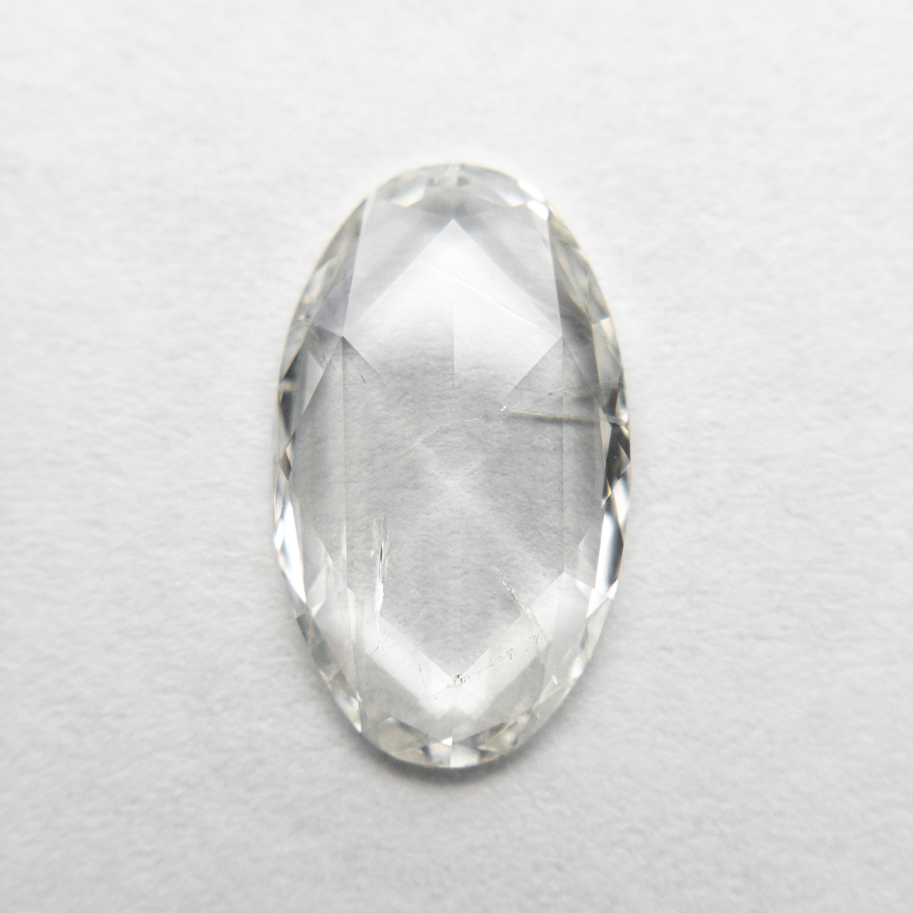 1.56ct 12.31x7.27x1.75 I1 H White Oval Rosecut 18693-01