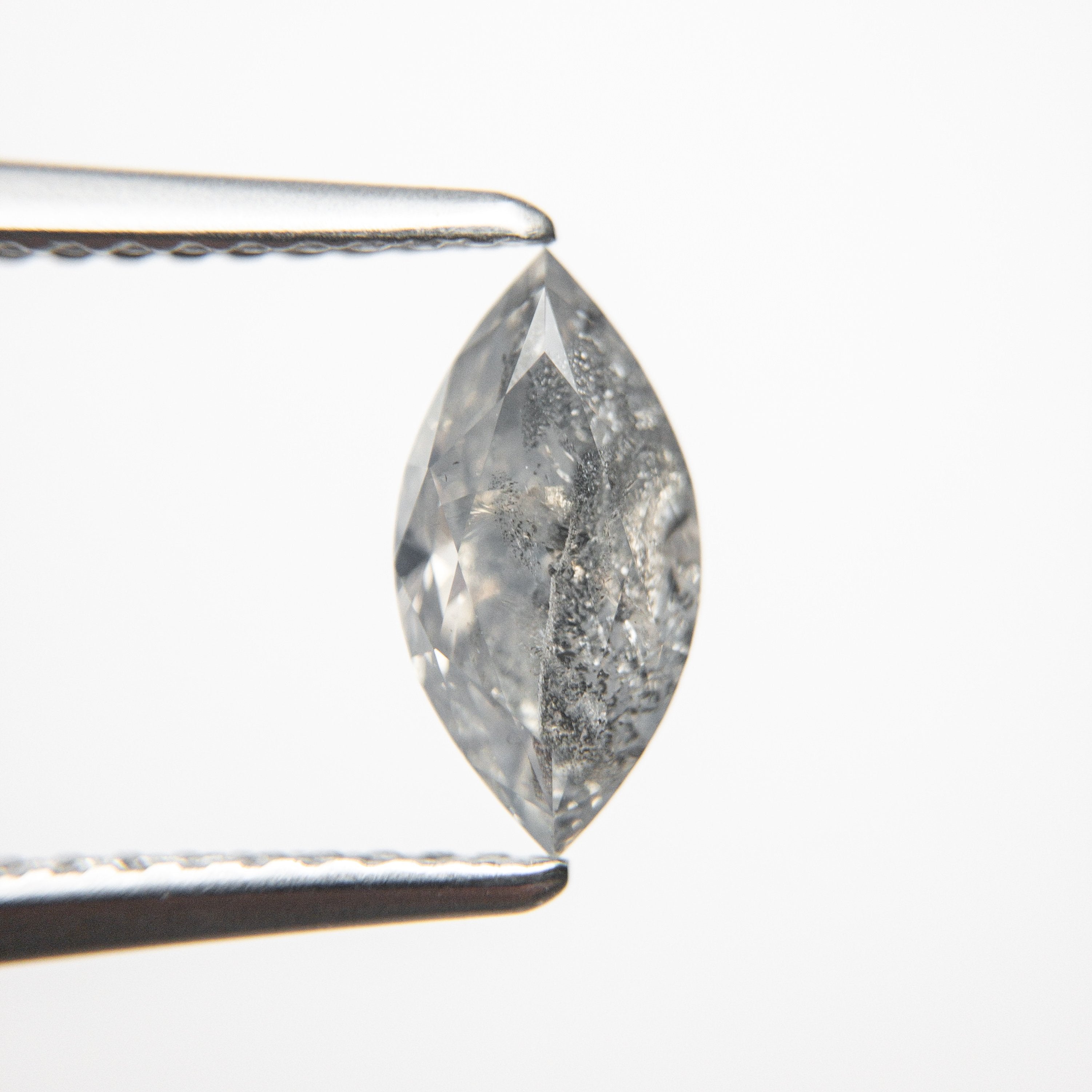 1.08ct 9.59x4.94x4.00mm Salt and Pepper Marquise Brilliant 18725-02