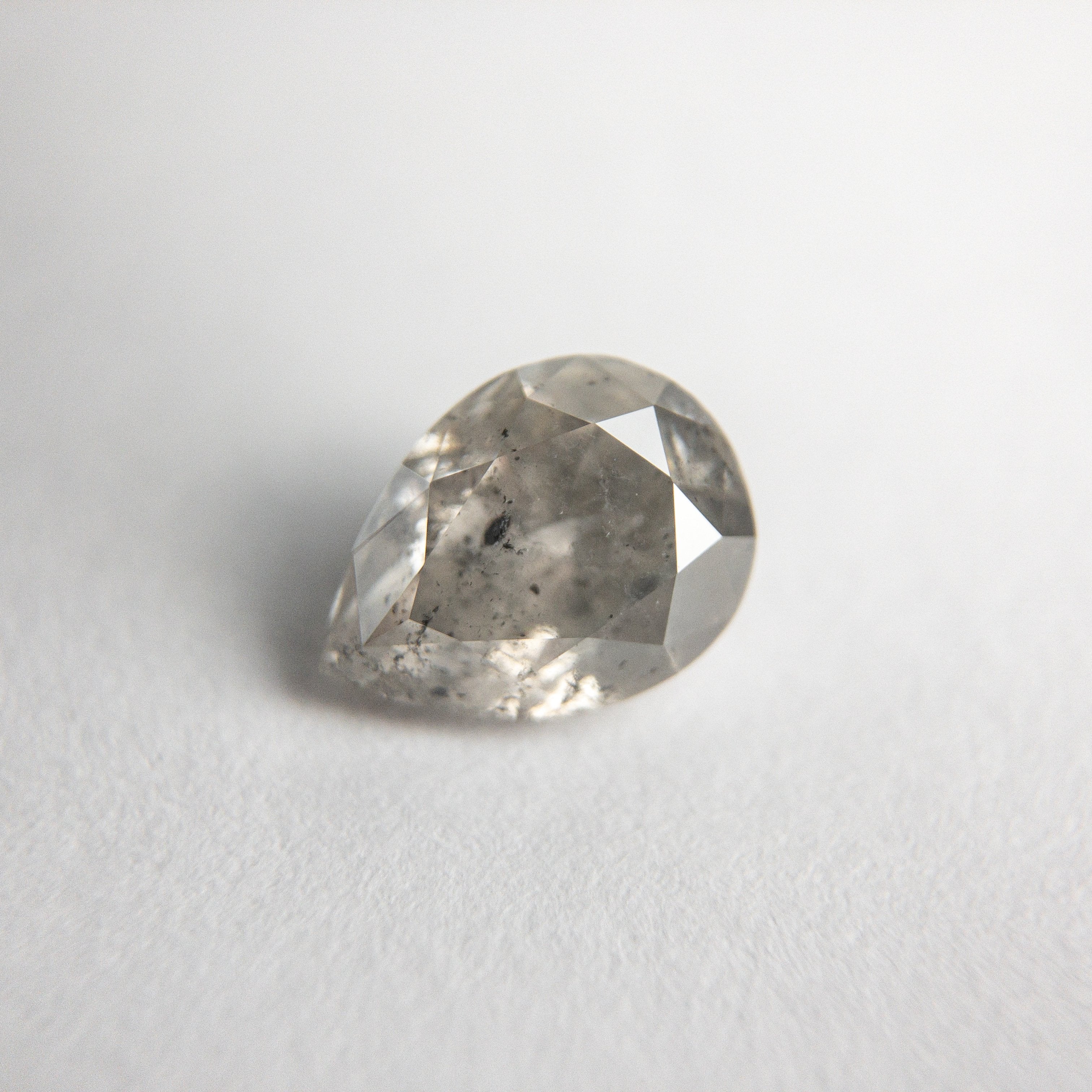 1.07ct 7.47x5.56x3.80mm Salt and Pepper Pear Brilliant 18732-01
