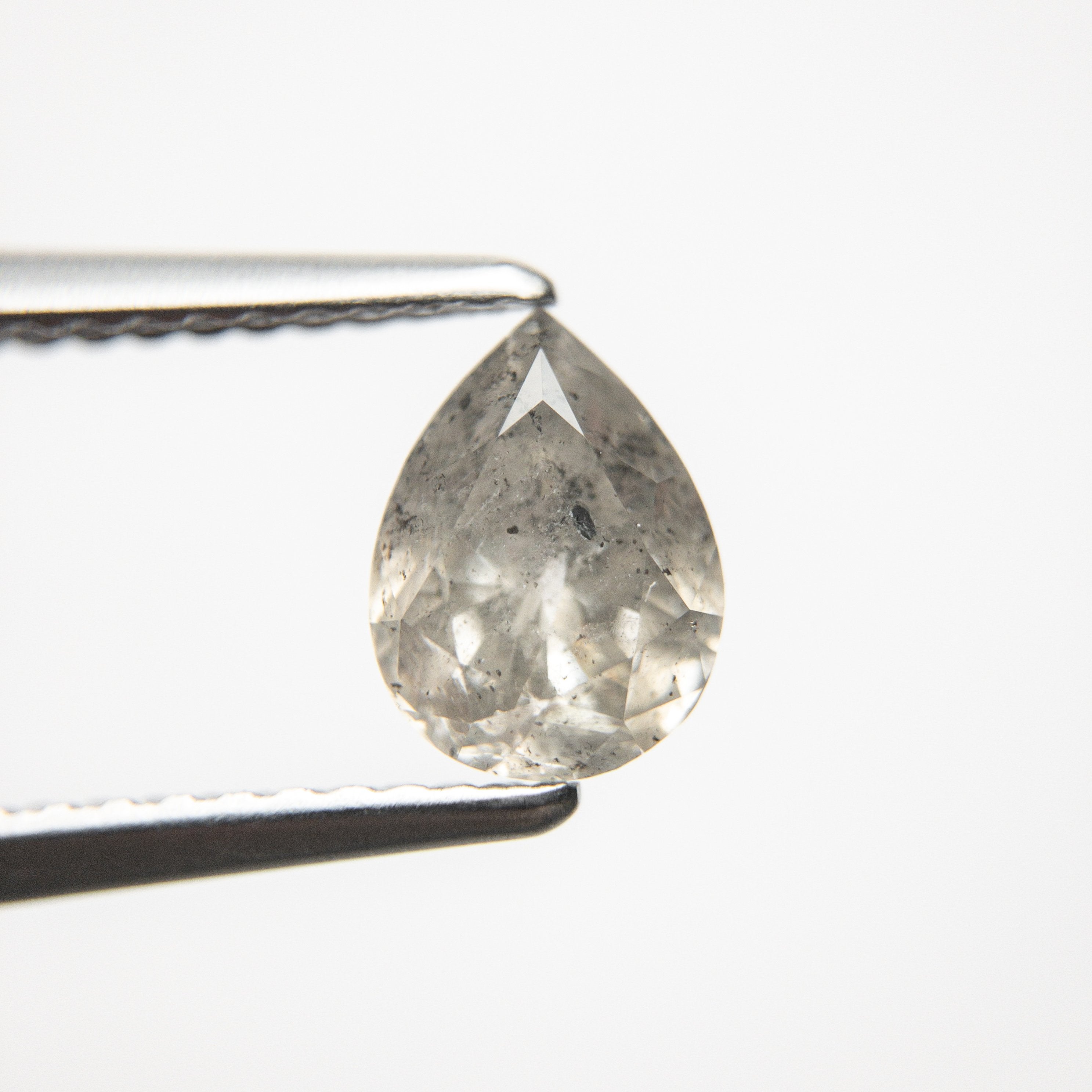 1.07ct 7.47x5.56x3.80mm Salt and Pepper Pear Brilliant 18732-01