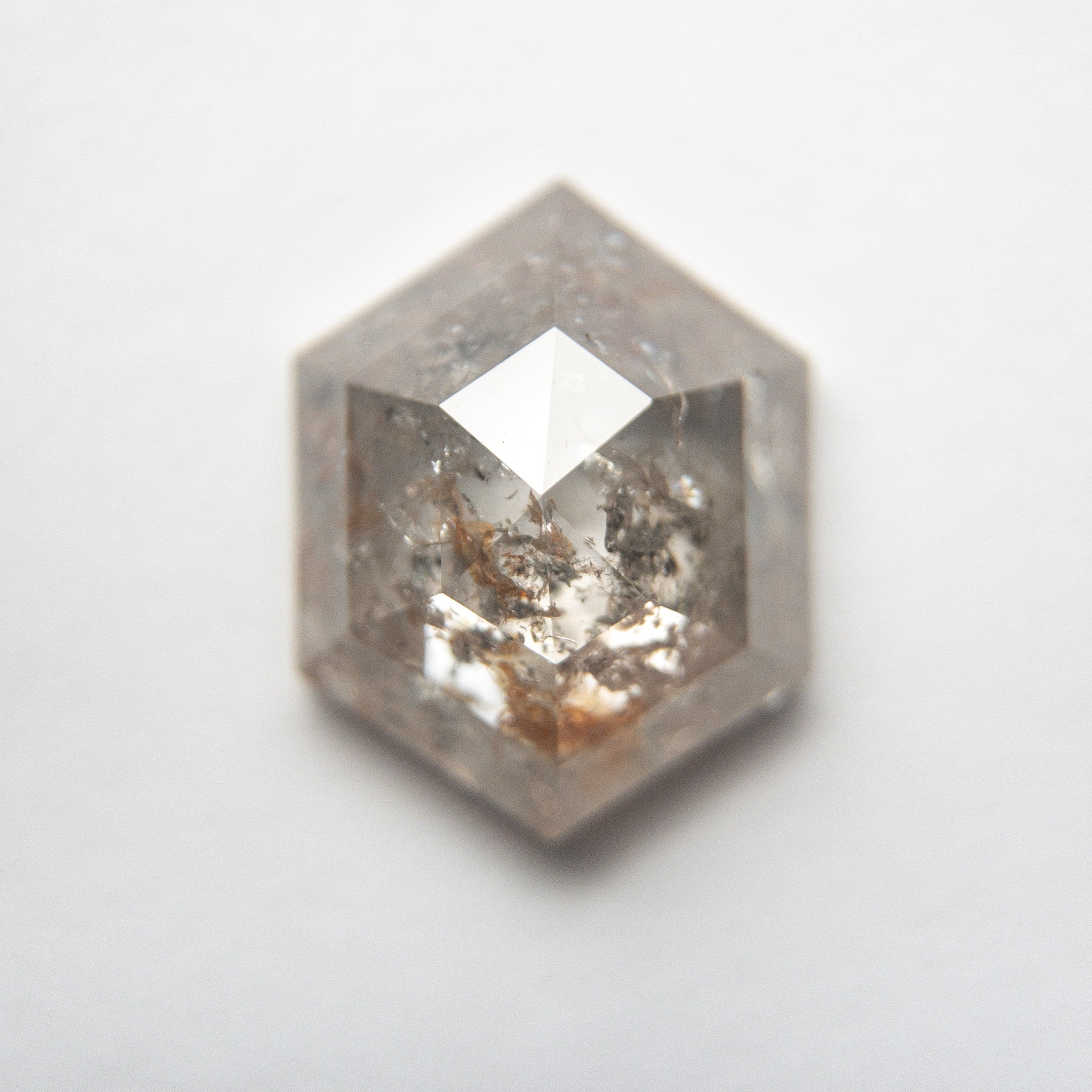 3.08ct 10.49x8.19x4.26mm Hexagon Rosecut 18769-03