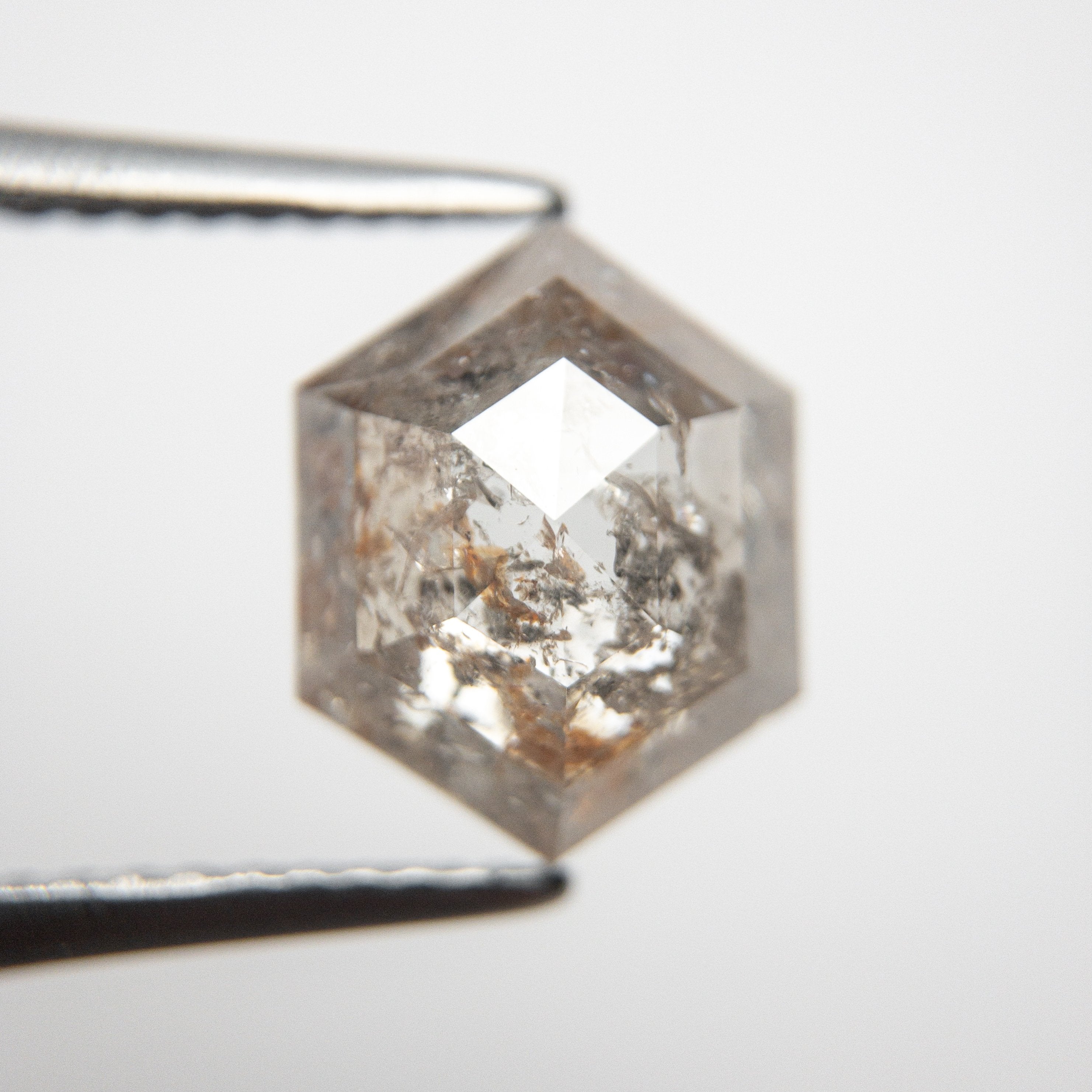 3.08ct 10.49x8.19x4.26mm Hexagon Rosecut 18769-03
