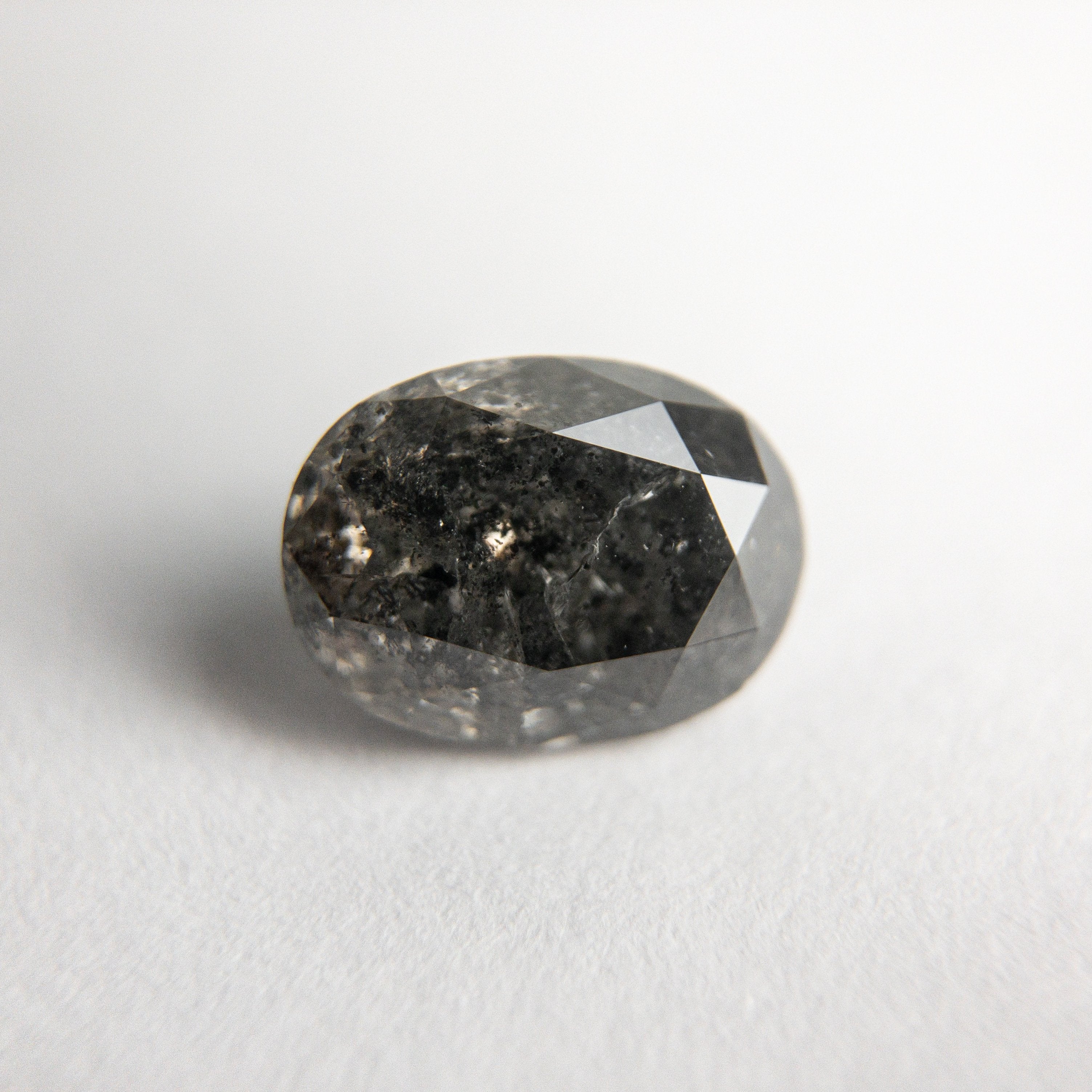 1.72ct 8.32x6.24x4.67mm Salt and Pepper Oval Brilliant 18792-01